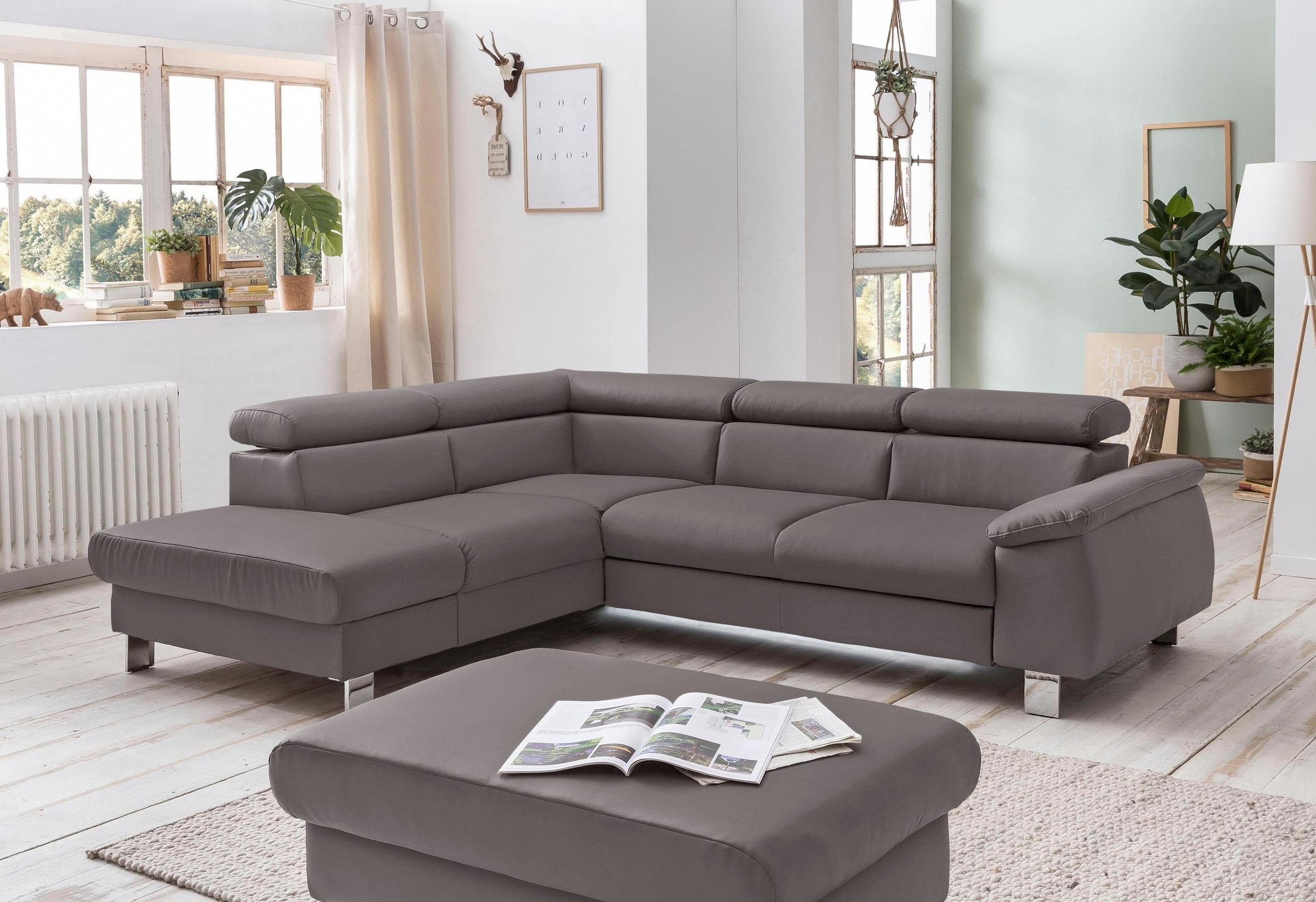 COTTA Polstergarnitur "Komaris L-Form", (Set), Set bestehend aus: Ecksofa m günstig online kaufen