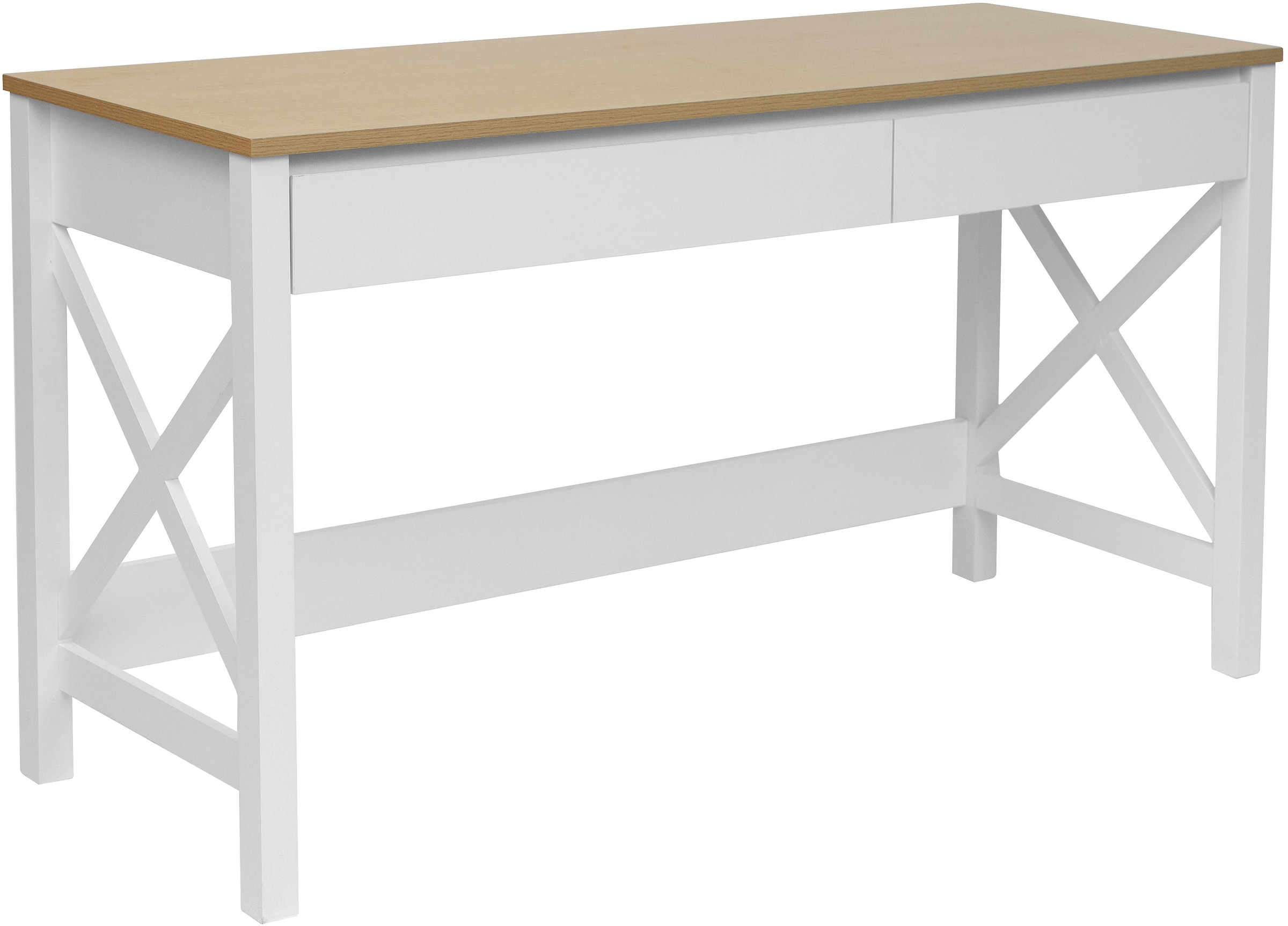 Home affaire Schreibtisch "Silba" 2 Schubladen, Landhausstil, Home Office, günstig online kaufen