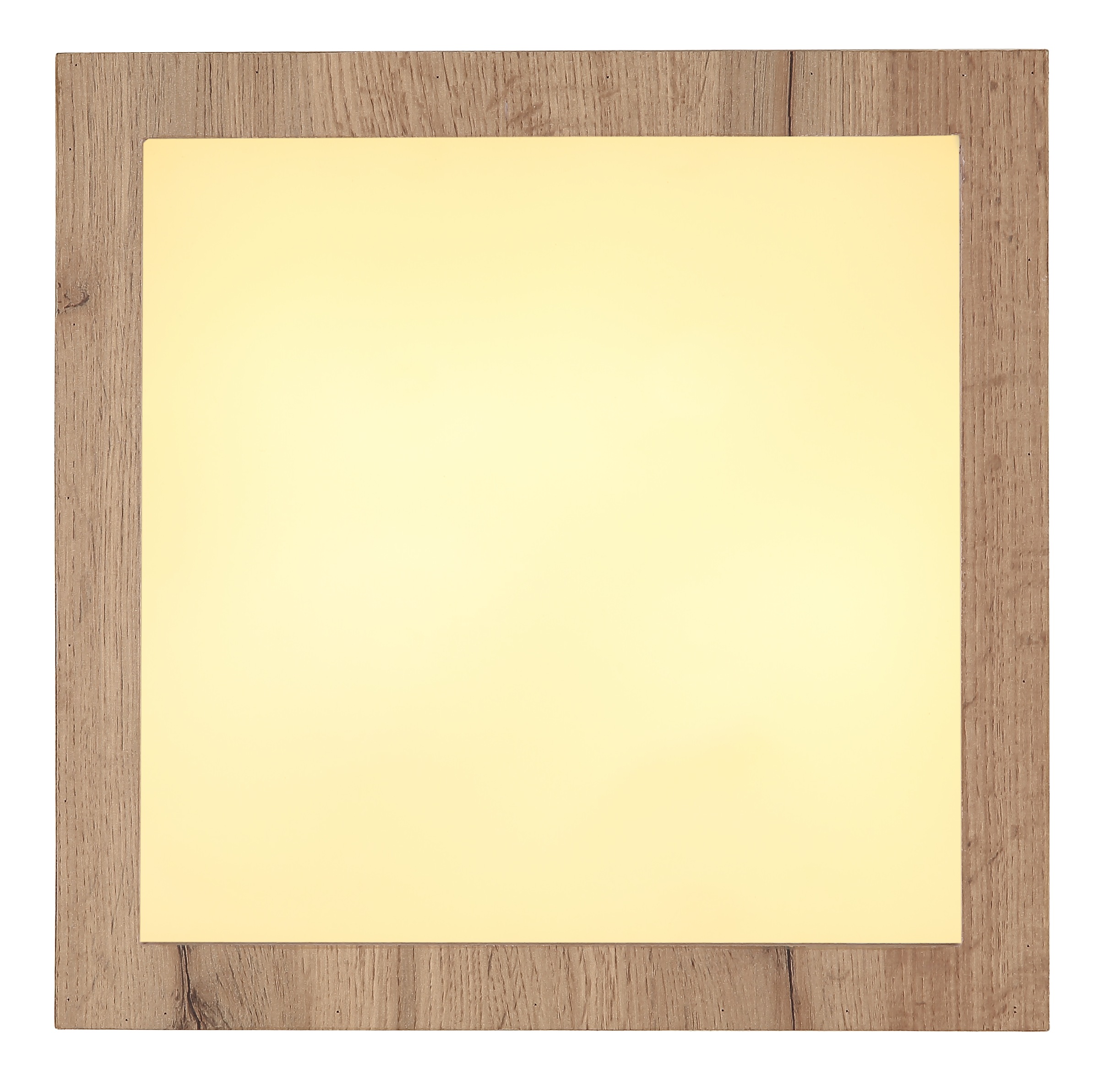 GLOBO LIGHTING LED Deckenleuchte »XAVVI«, Leuchtmittel LED-Modul | LED fest integriert, Deckenlampe/holzoptik/quadratisch/3000K/Wohnzimmer/Schlafzimmer