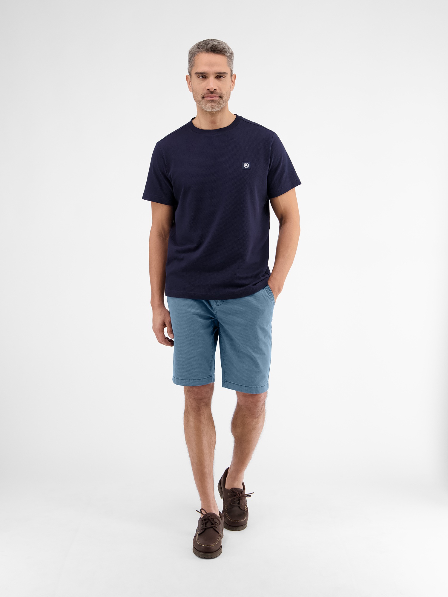 LERROS Bermudas »LERROS Chino-Bermuda mit Gürtel«, (Set)