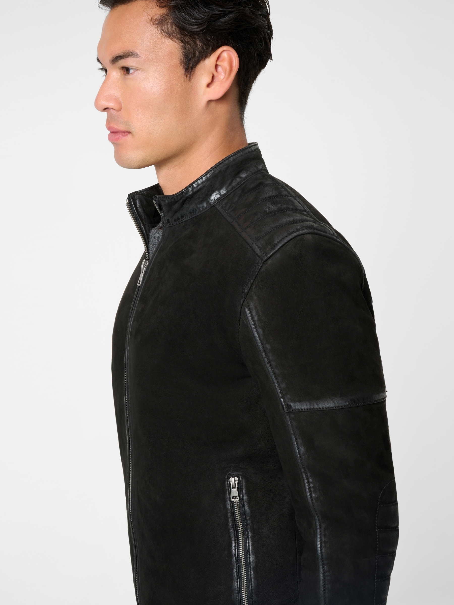 RICANO Bikerjacke »Lederjacke Luca« Handgefertigt aus echtem Leder