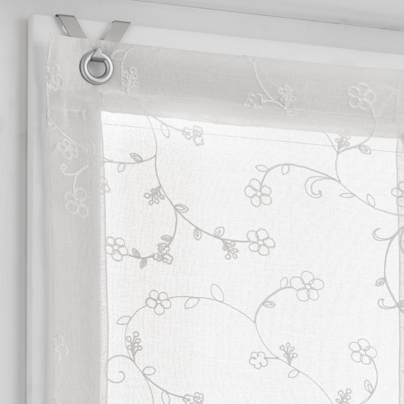 Kutti Raffrollo "Liv" mit Hakenaufhängung ohne Bohren halbtransparent, Poly günstig online kaufen