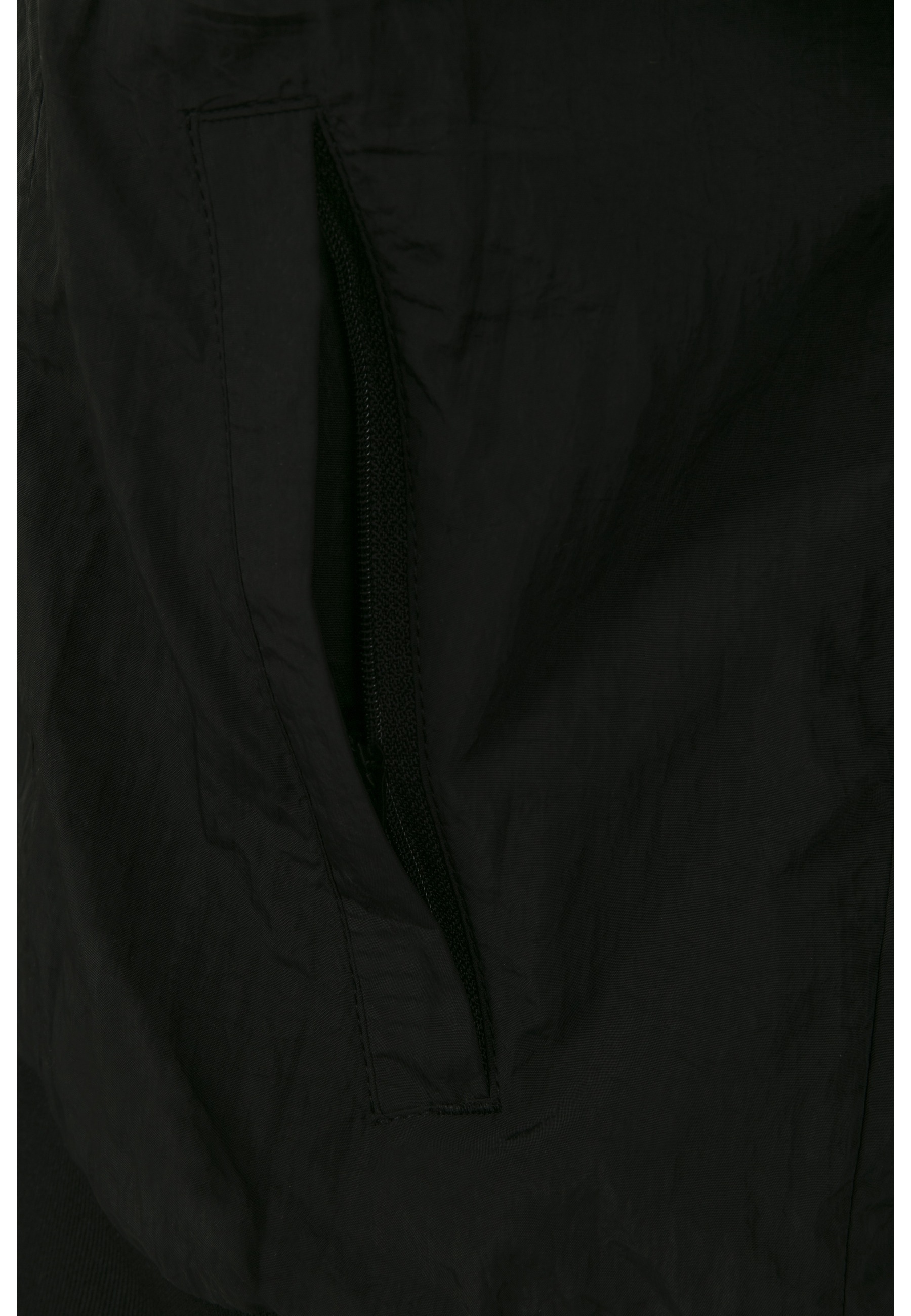 URBAN CLASSICS Allwetterjacke »Urban Classics Herren Crinkle Panel Track Jacket« 1 Stk. tlg. mit Kapuze