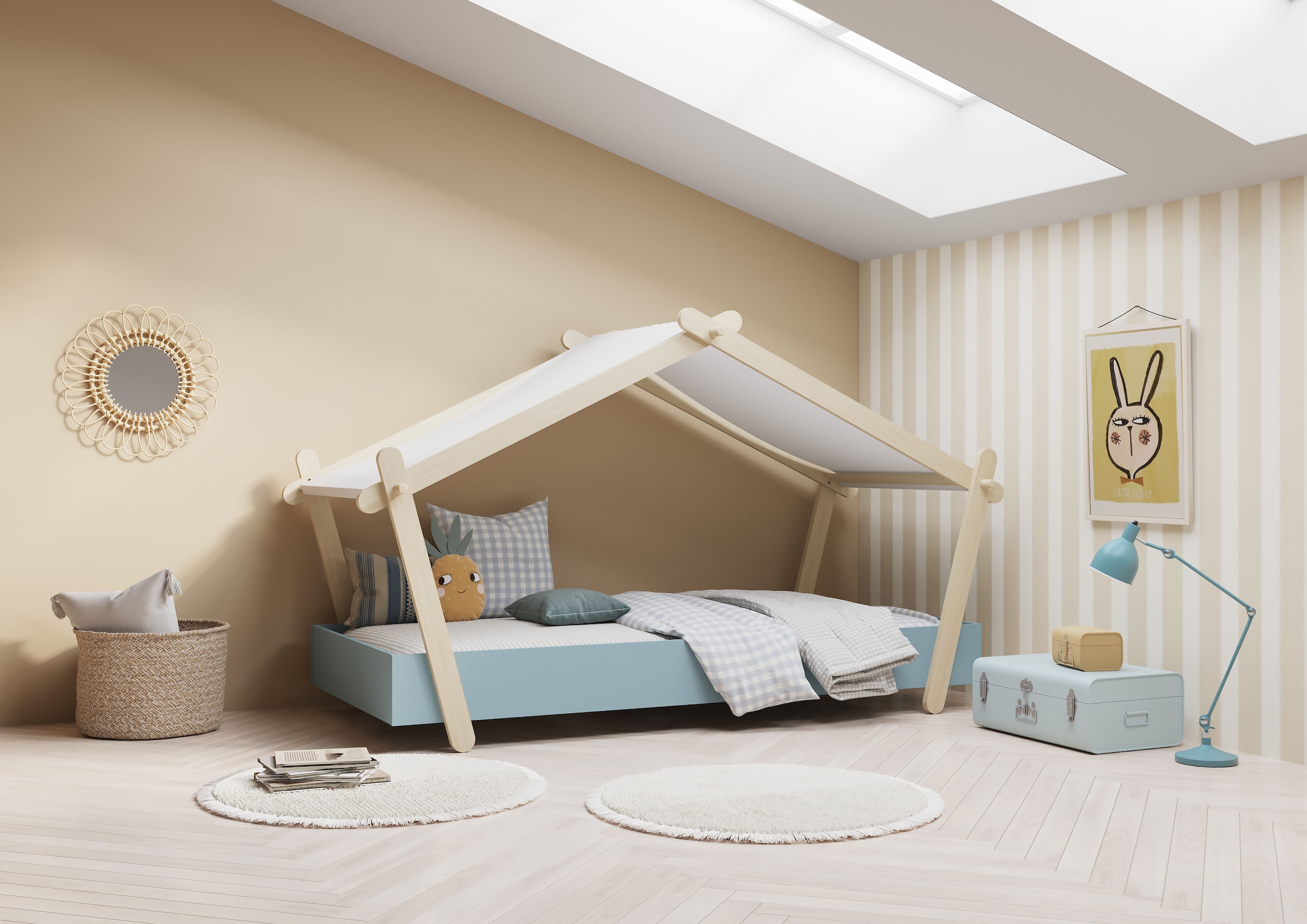 Demeyere GROUP Kinderbett »Lodge«, Bett in der Hausform