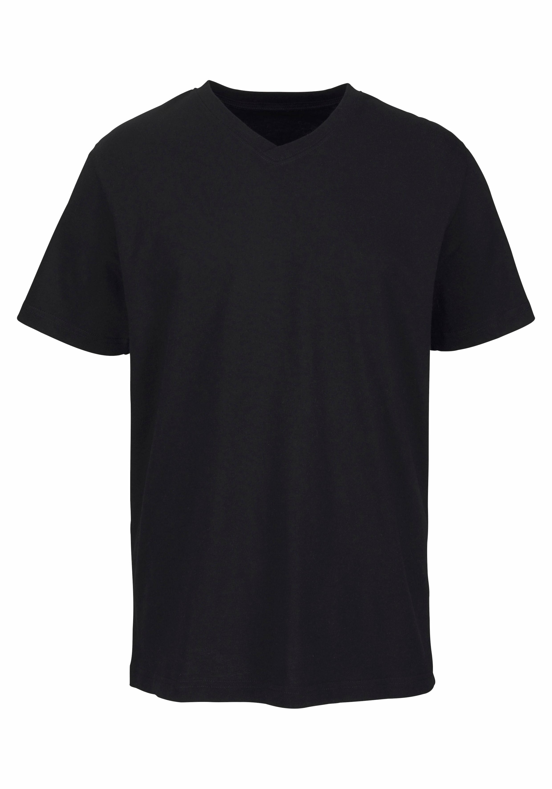 H.I.S T-Shirt, (Packung, 3 tlg.), mit V-Ausschnitt aus Baumwolle, Unterhemd, T-Shirt