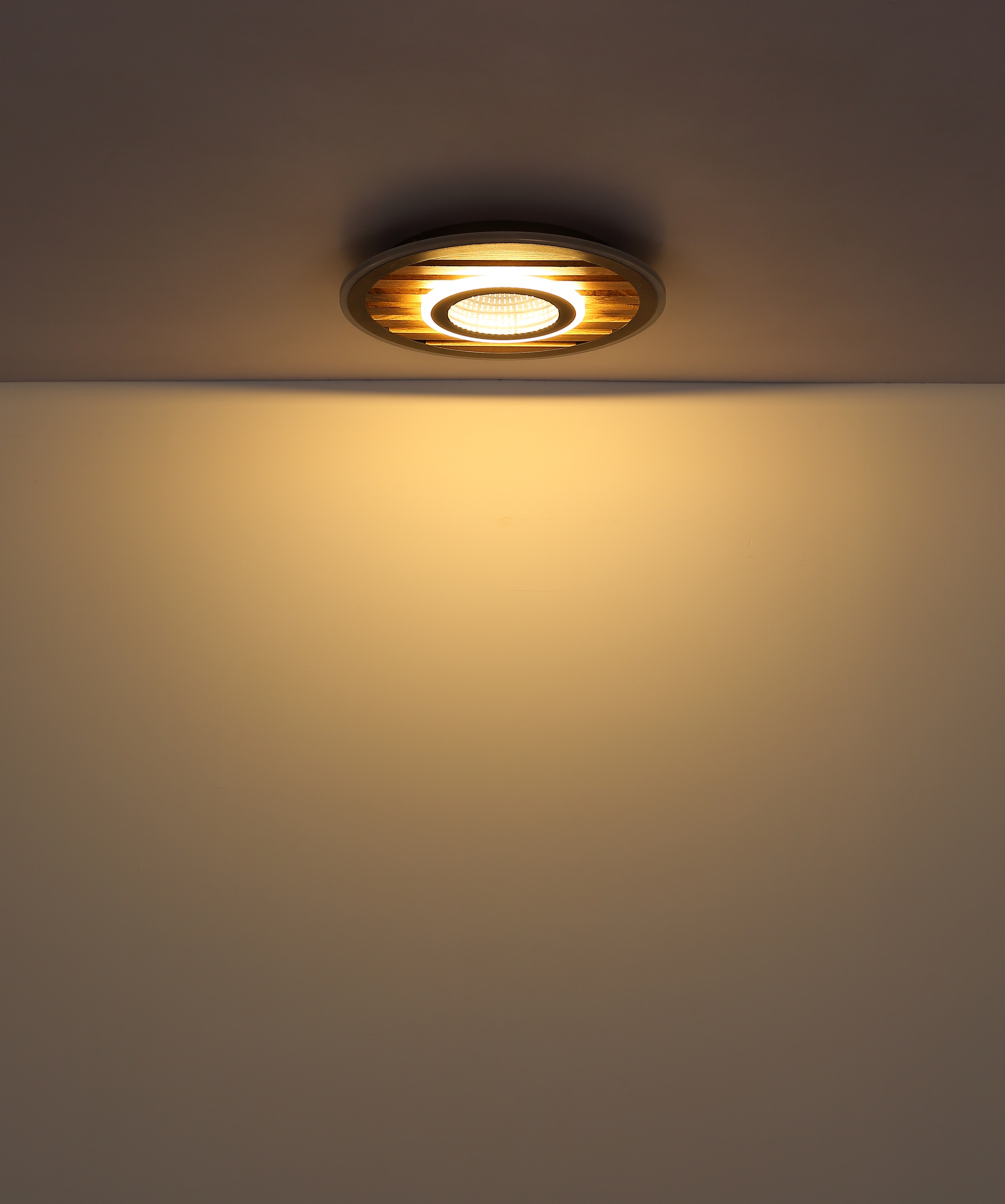 GLOBO LIGHTING LED Deckenleuchte »WOODY«, 1 flammig, Leuchtmittel LED-Modul | LED fest integriert, Memoryfunktion, die deine bevorzugte Einstellung speichert