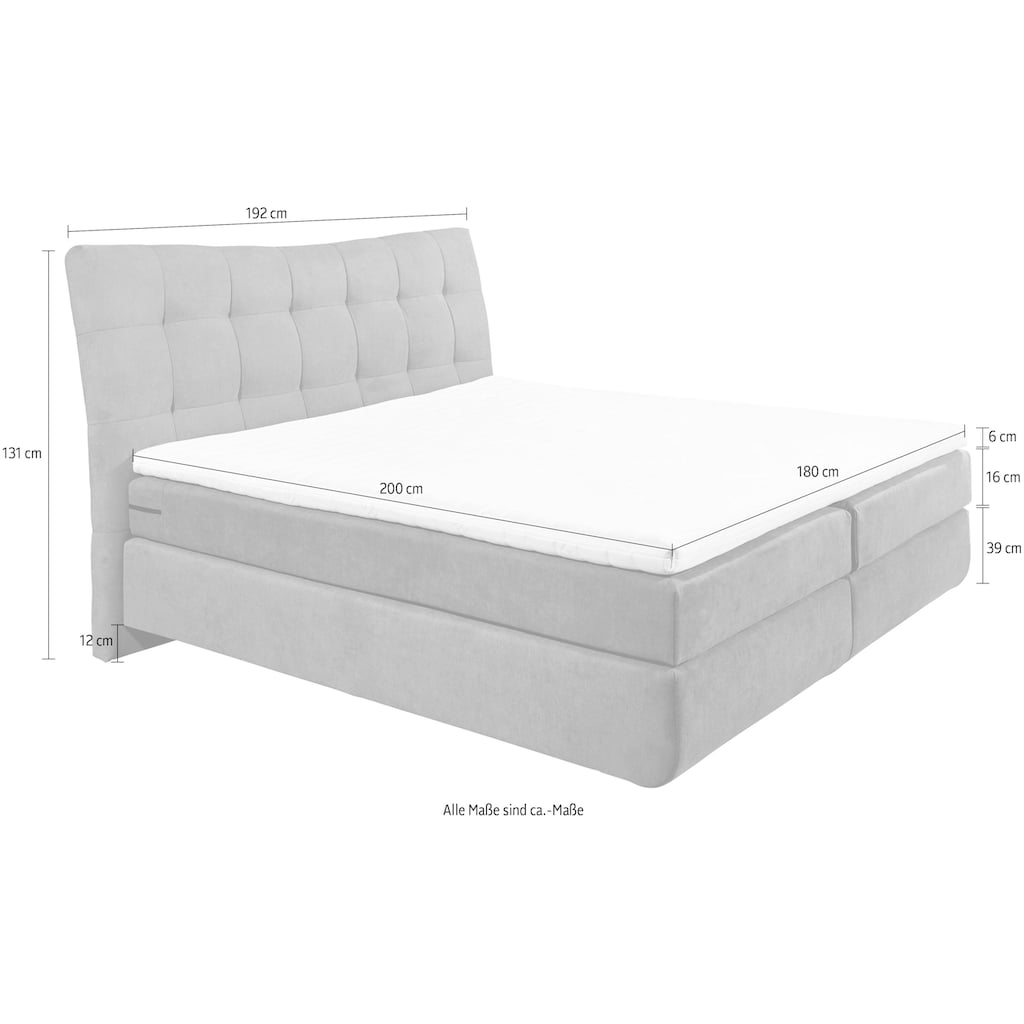 ED EXCITING DESIGN Boxspringbett »Malibu«