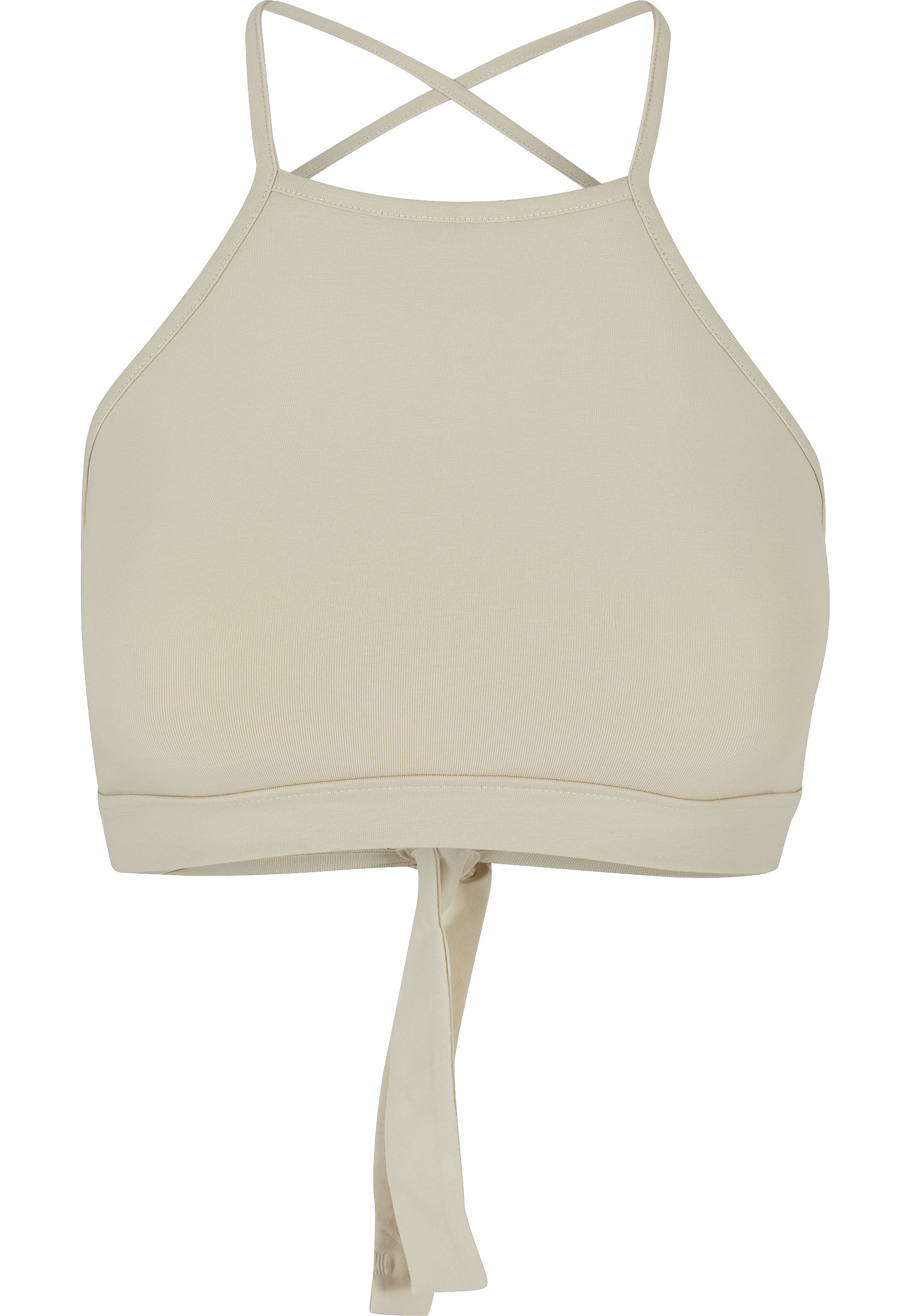 URBAN CLASSICS Yoga & Relax Shirt "Urban Classics Damen Ladies Triangle Top" 1 Stk.