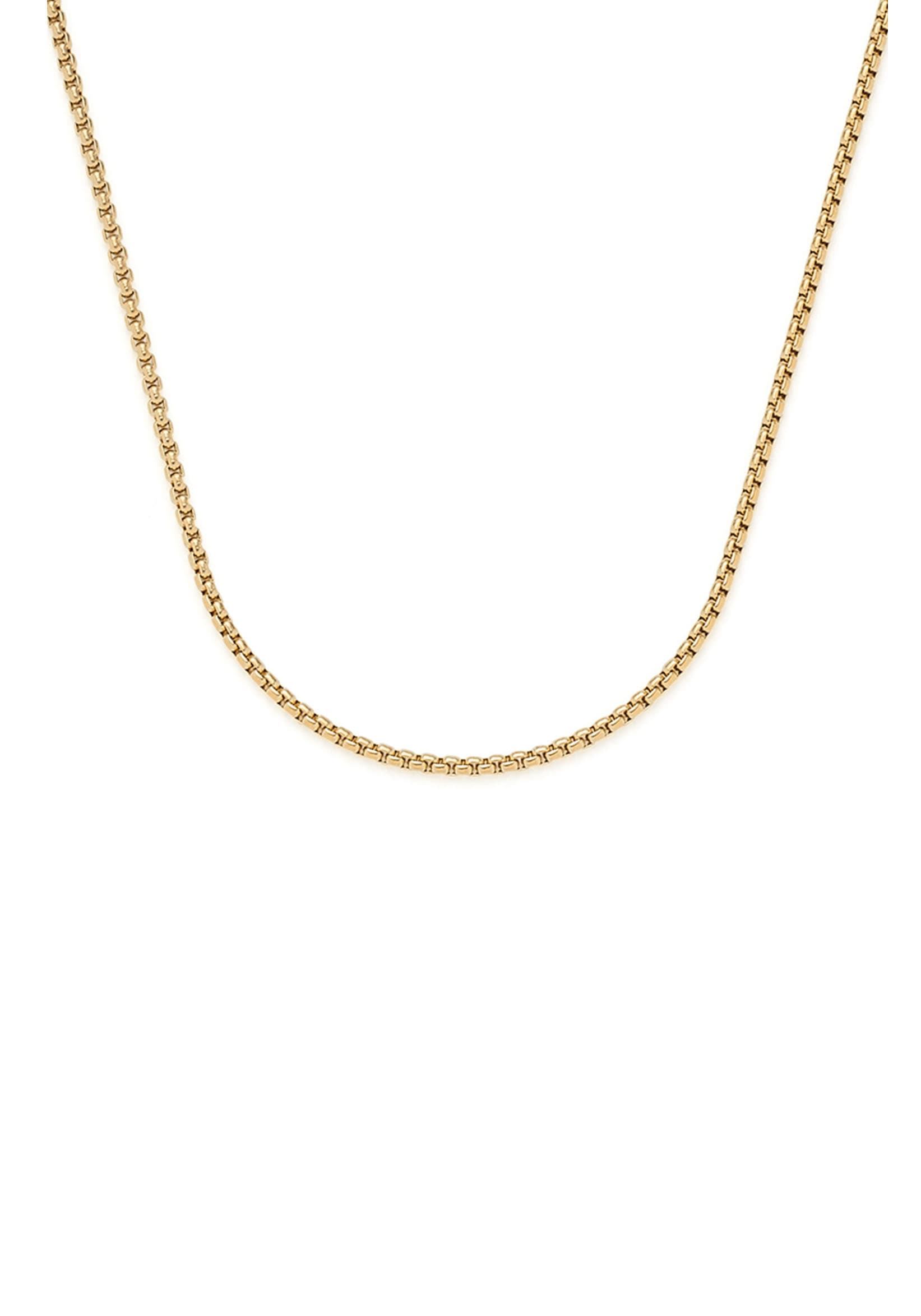 Charm-Kette LEONARDO "Liv Clip&Mix" Gr. 90, gold (gelbgoldfarben), Halsketten, Damen, 90, Edelstahl, L: 90 B: 2mm, B:2mm