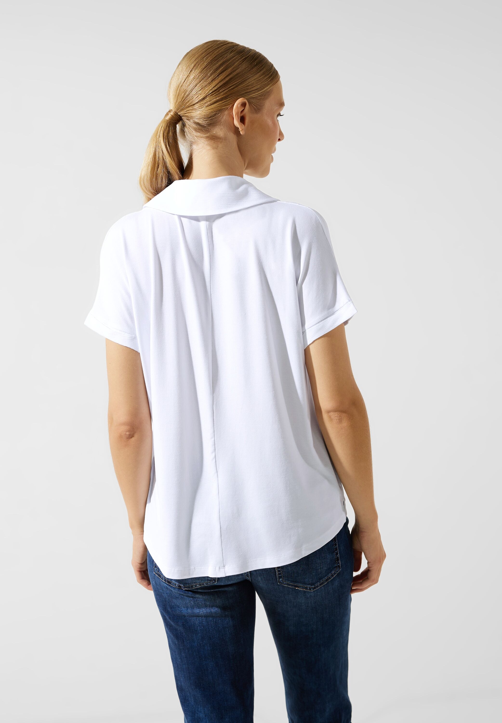 STREET ONE Poloshirt, aus softer Viskose