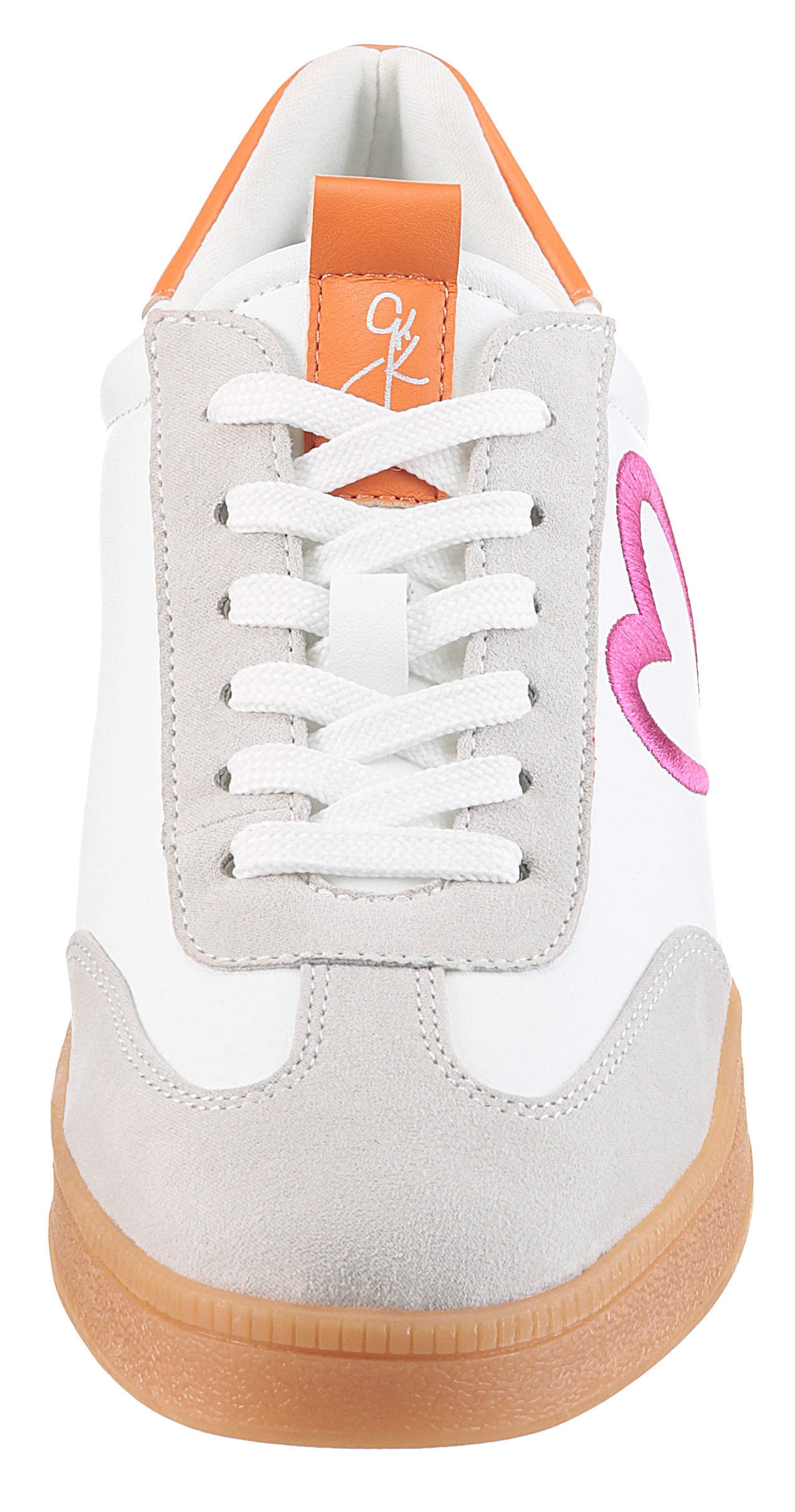 MARCO TOZZI by GMK Plateausneaker, Freizeitschuh, Halbschuh, Schnürschuh mit seitlichem Herz-Detail