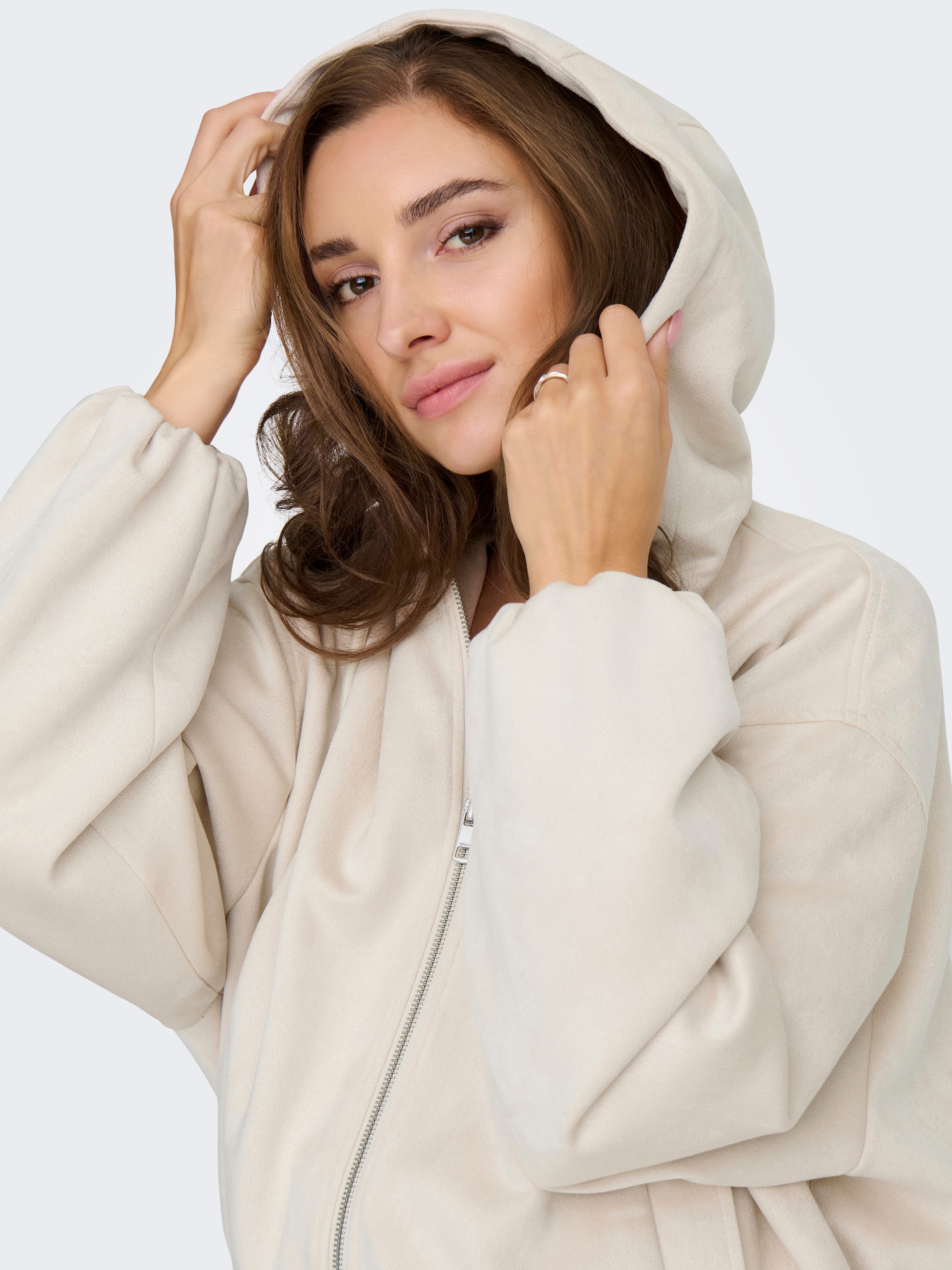 ONLY Outdoorjacke »ONLDIANE LIFE FAUX HOOD JACKET CC OTW«, ohne Kapuze