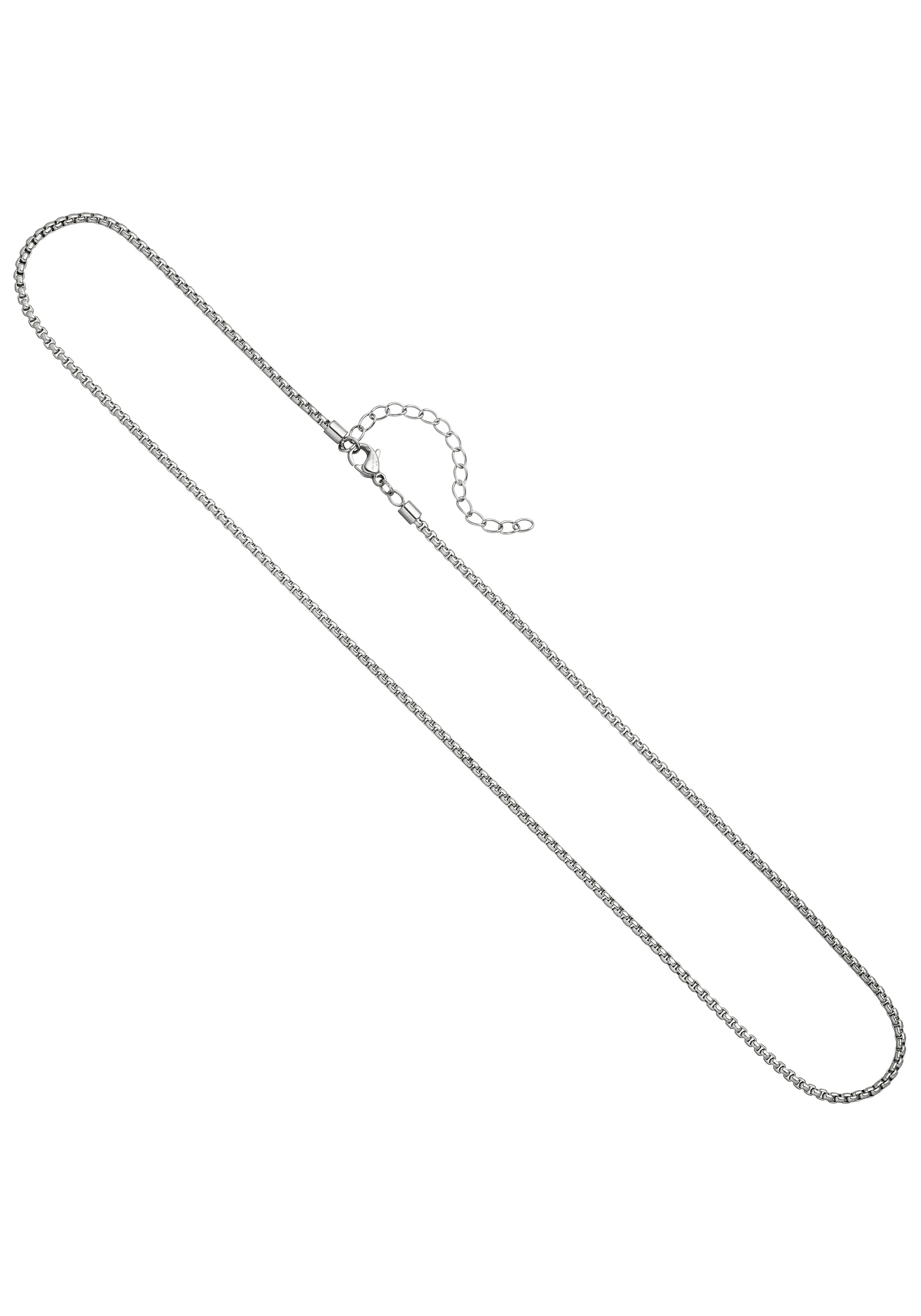 JOBO Edelstahlkette, rund Venezianerkette Edelstahl 80 cm 1,8 mm