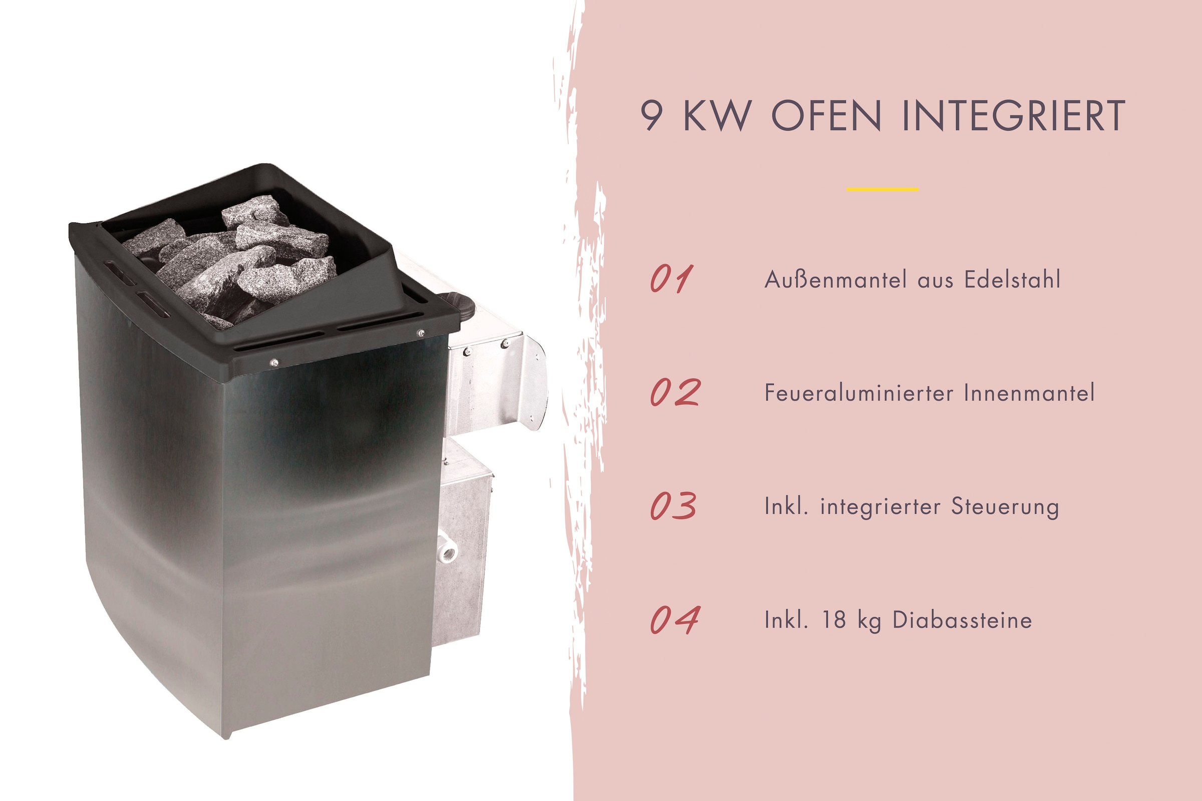 Karibu Saunahaus »»Talo 0« mit Iso-Tür, terragrau«