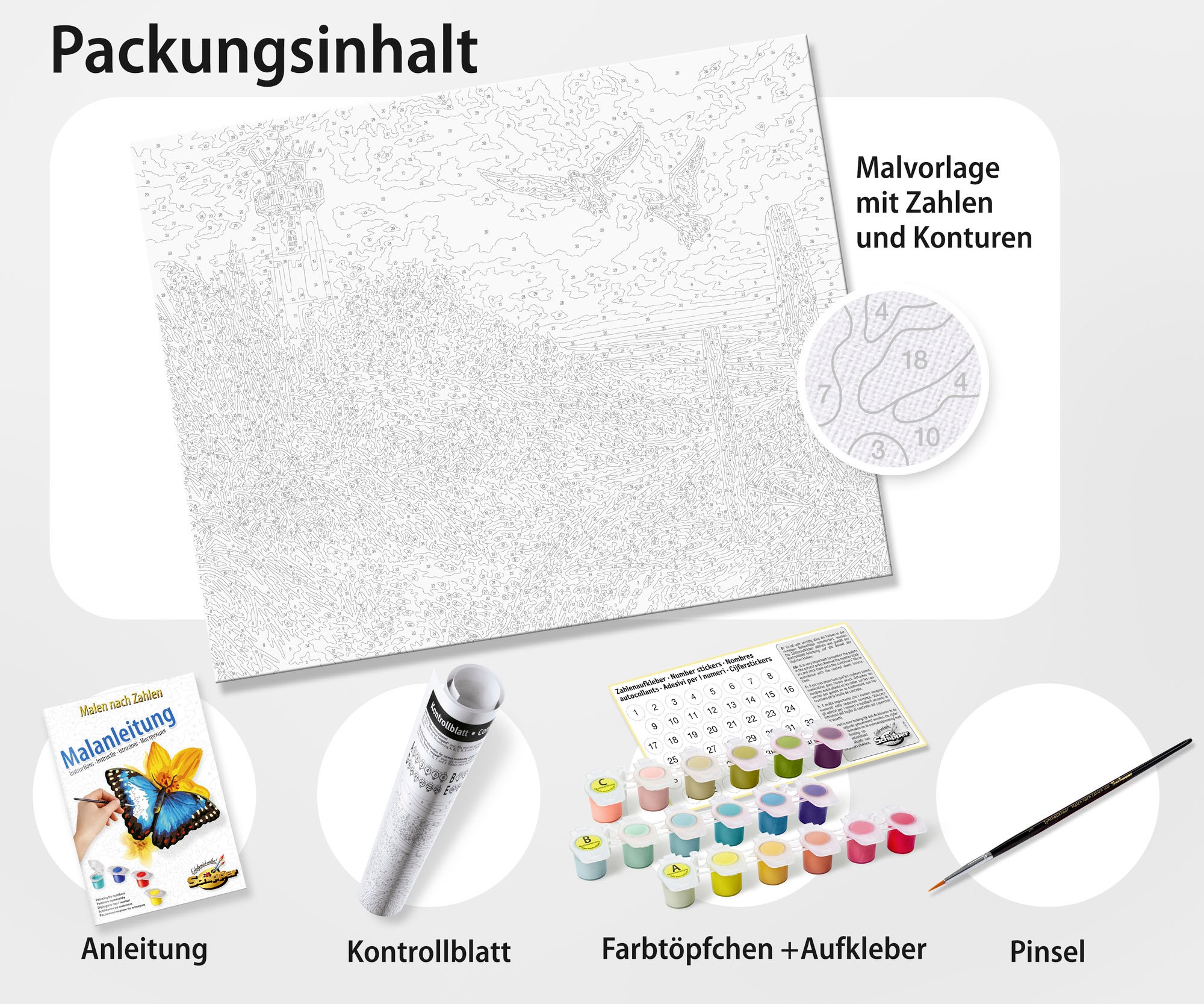 Schipper Malen nach Zahlen »Meisterklasse Premium, Kolibri«, Made in Germany
