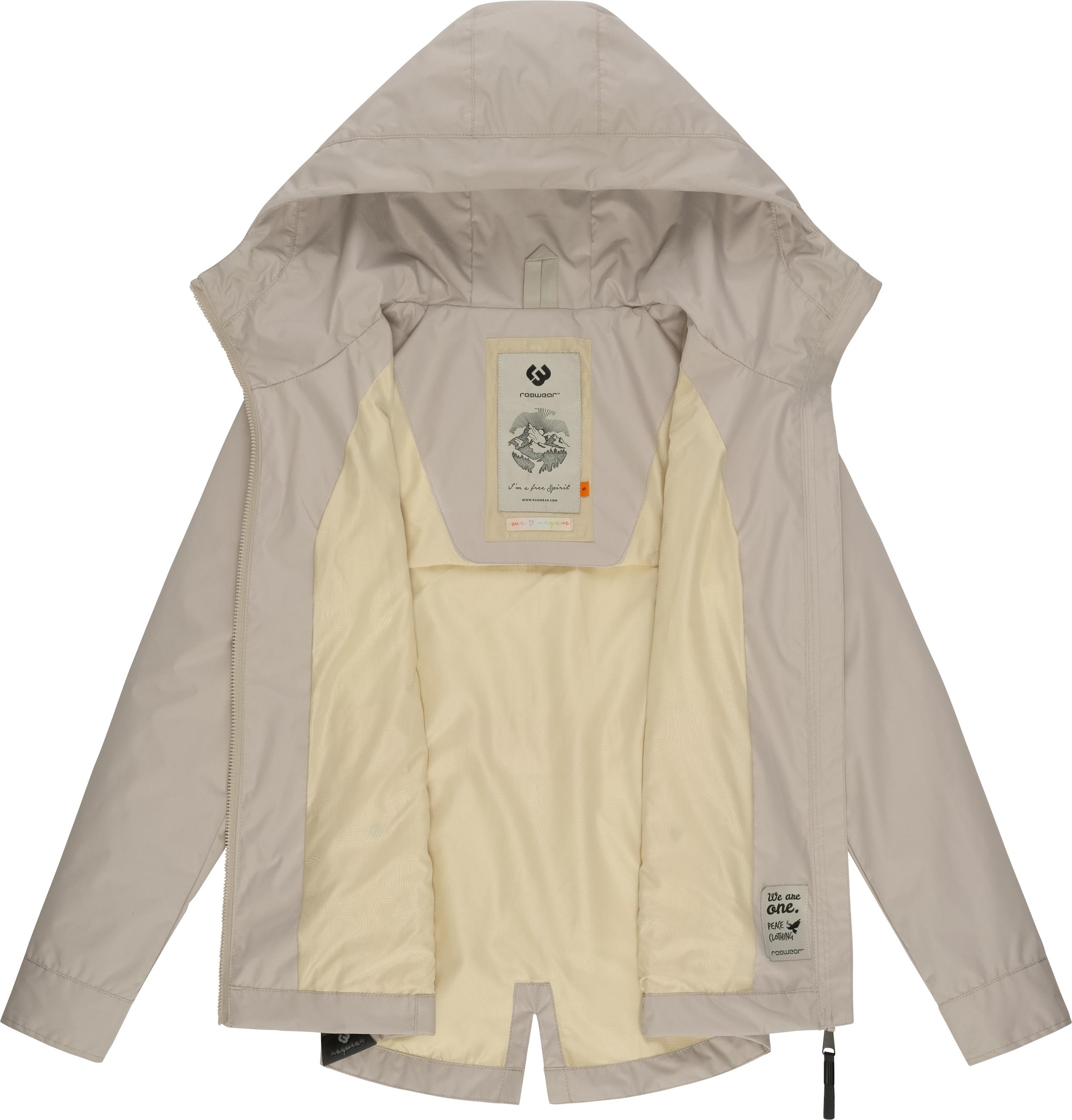 Ragwear Outdoorjacke »Monade Übergang«, mit Kapuze, stylische Übergangsjacke mit großer Kapuze