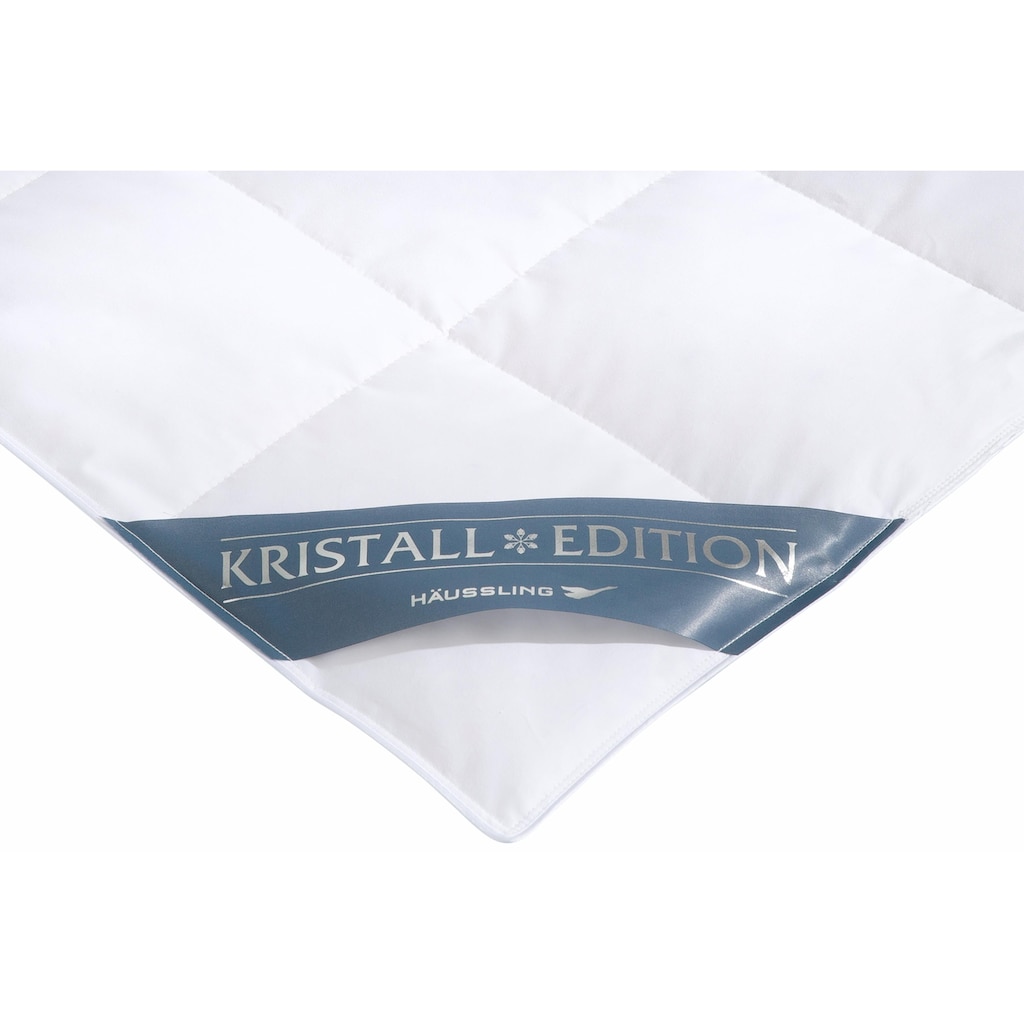 Haeussling Daunenbettdecke + Kopfkissen »Kristall Edition«, (Spar-Set)