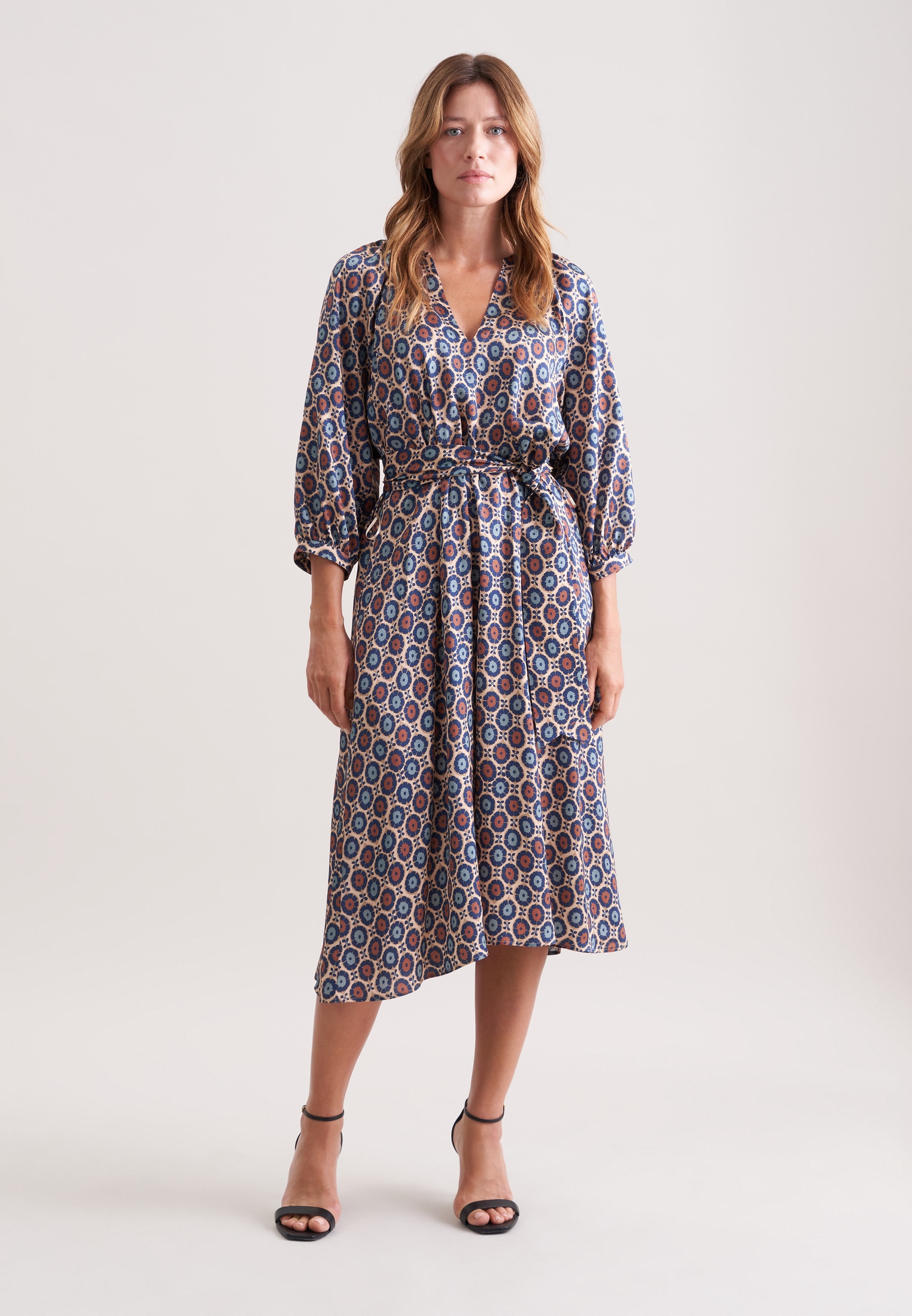 seidensticker 3/4 V-Neck Druck