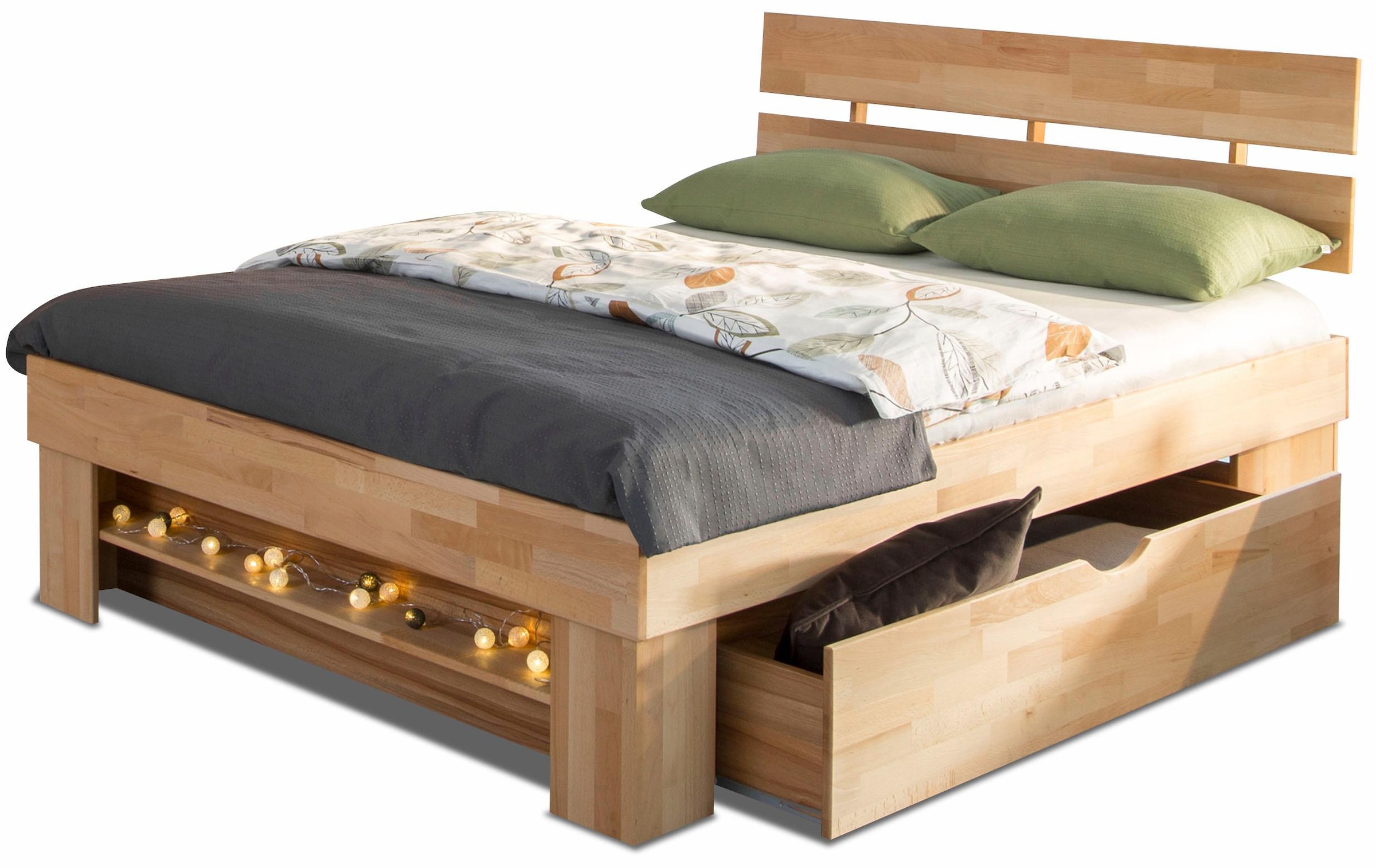 OTTO home Stauraumbett "Triest" aus FSC-zertifizierter massive Buche
