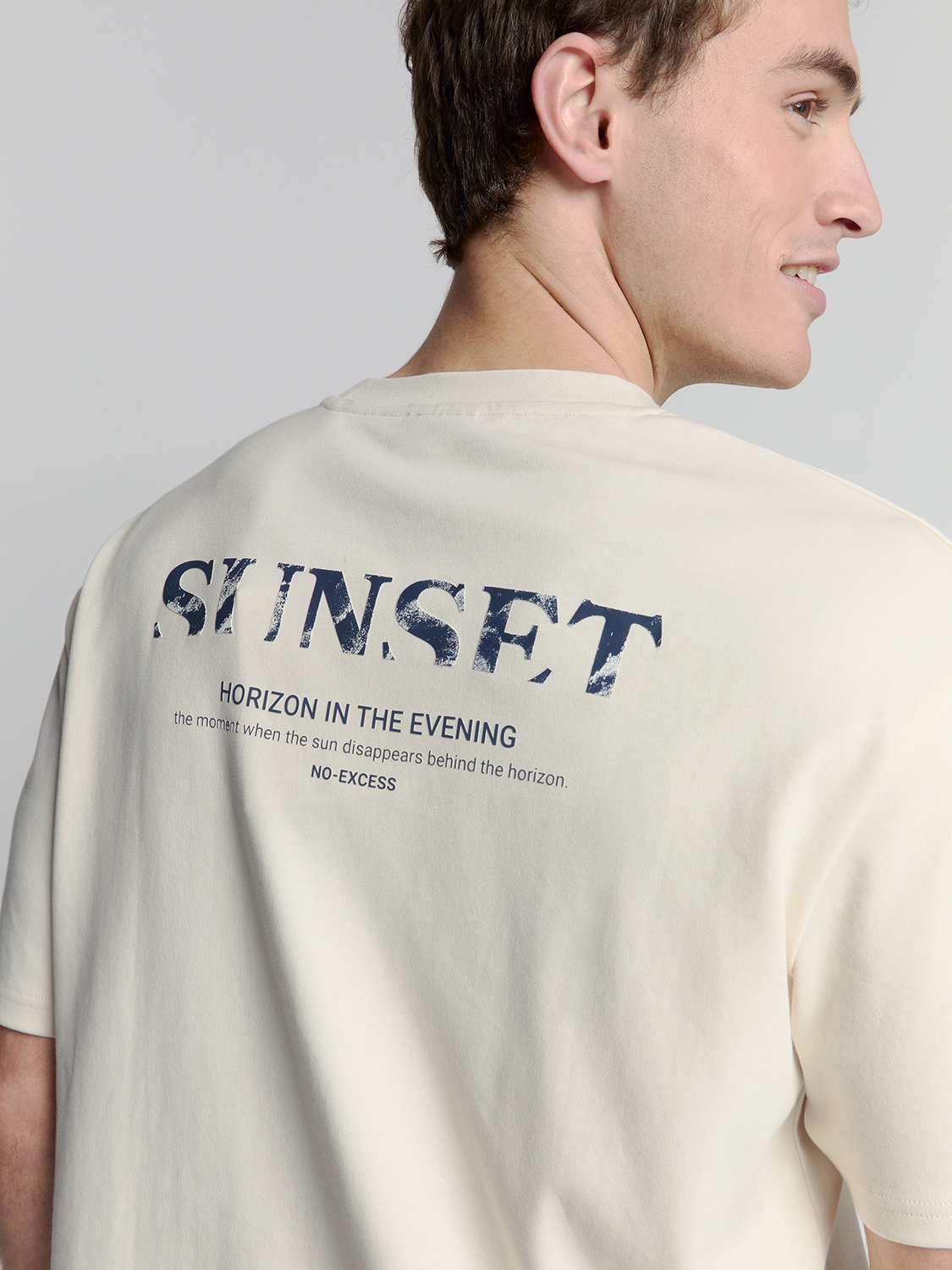 NO EXCESS T-Shirt »No Excess T-Shirt mit Rundhalsausschnitt«