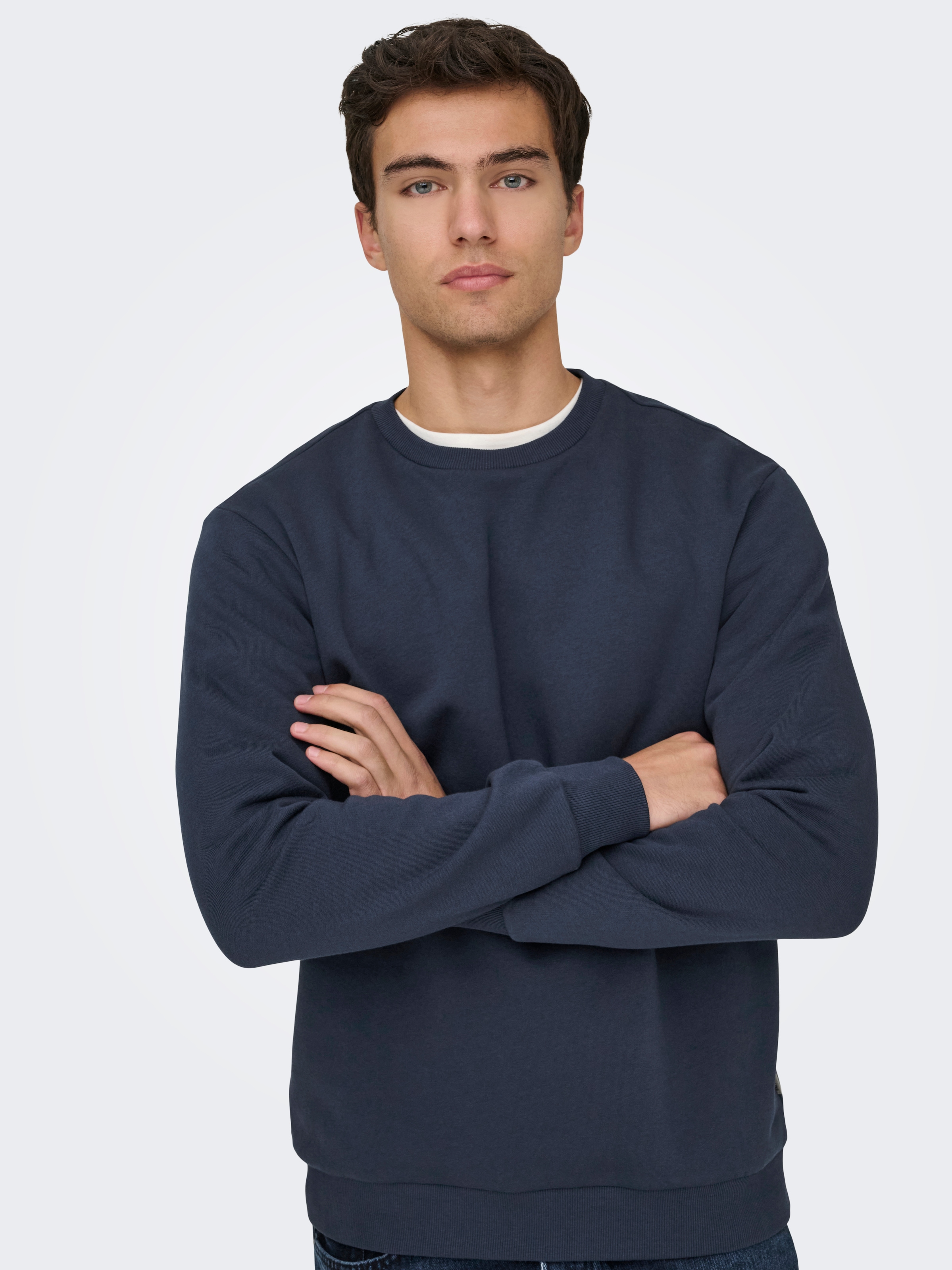 ONLY & SONS Sweatshirt »ONSCERES CREW NECK NOOS«, Baumwollmischung, regular fit
