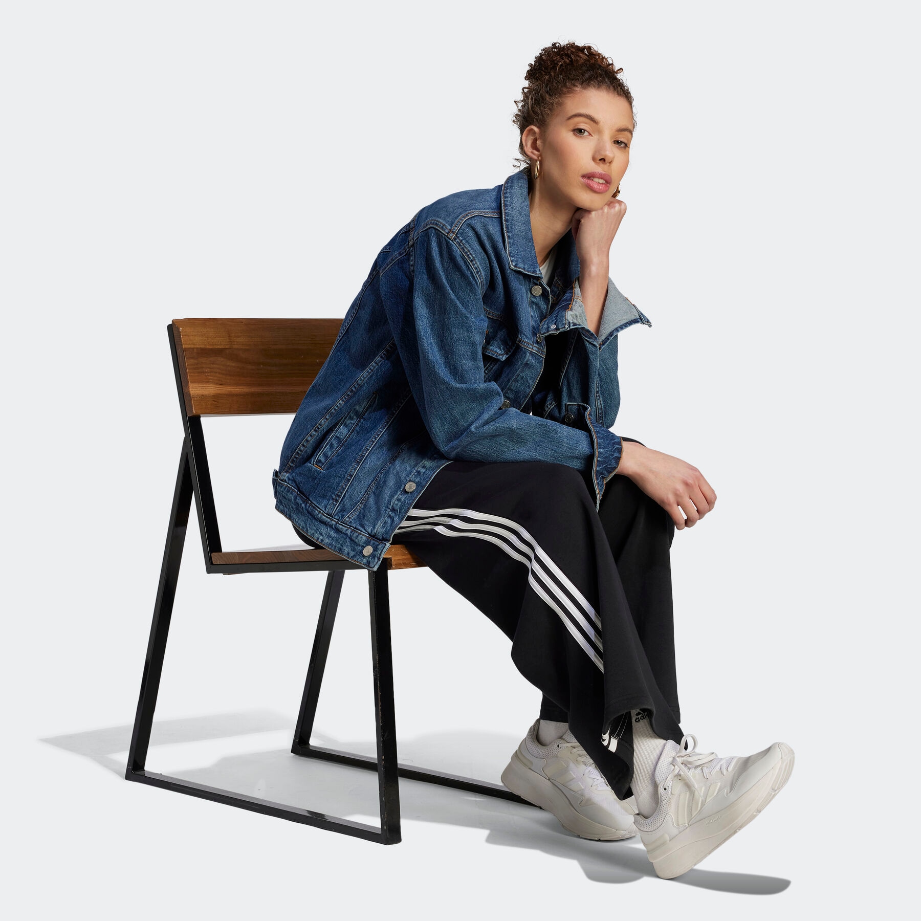 adidas Sportswear Sporthose »ESSENTIALS 3STREIFEN FRENCH TERRY WIDE HOSE«, (1 tlg.)