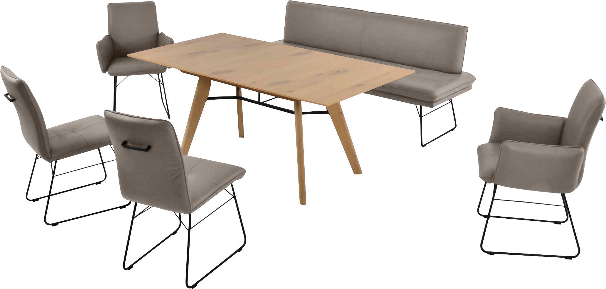 K+W Komfort & Wohnen Essgruppe "Giacomo IV" 6 Stk. tlg. Polsterbank in 2 Gr günstig online kaufen