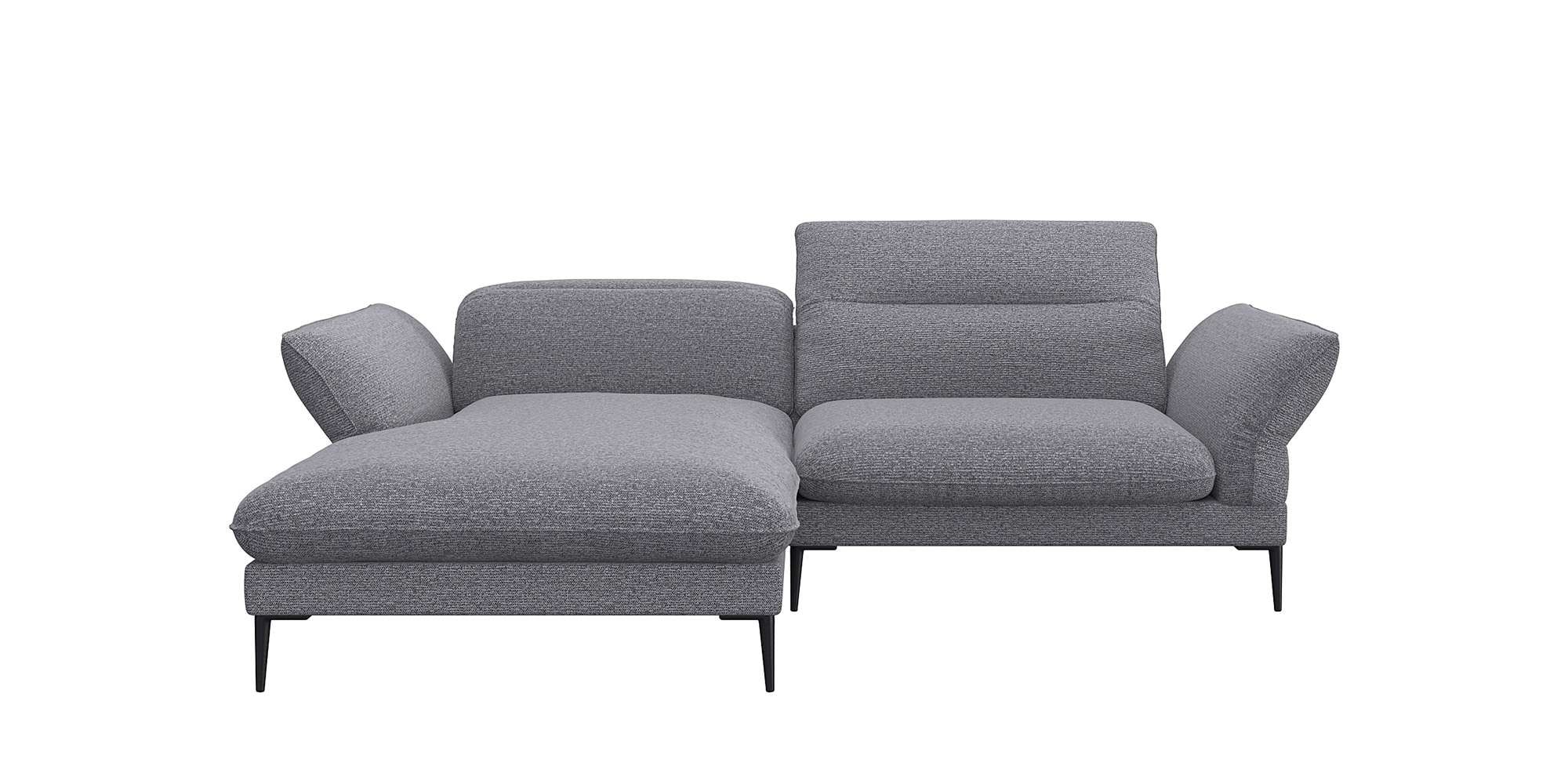FLEXLUX Ecksofa »Salino, Funktionssofa mit Recamiere, Relaxsofa, Ecksofa« Sofa mit Arm- und Kopfteil-Verstellungen, Kaltschaum & Stahl-Wellen