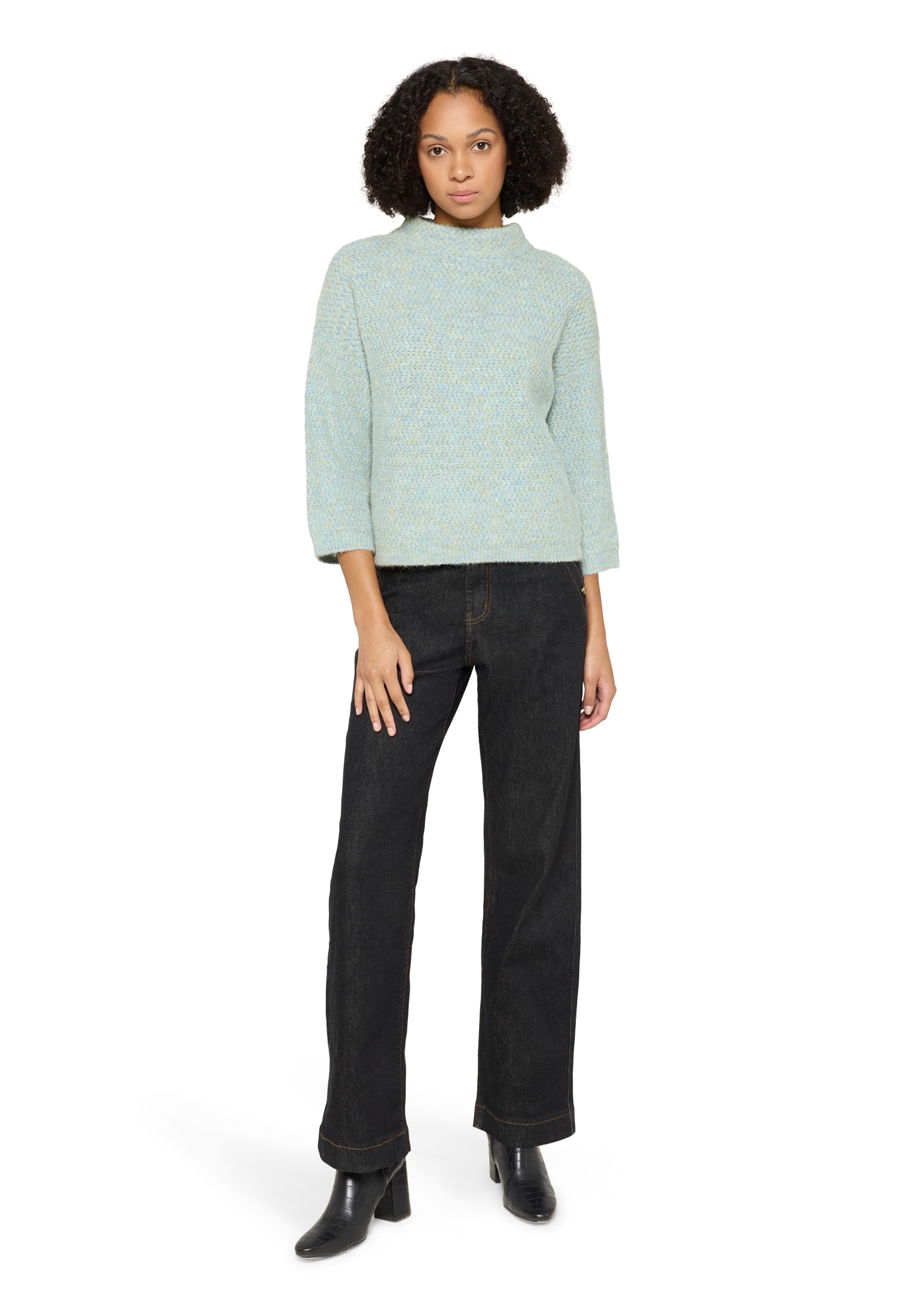 Cartoon Strickpullover »Damen mit Stehkragen« 1 tlg.