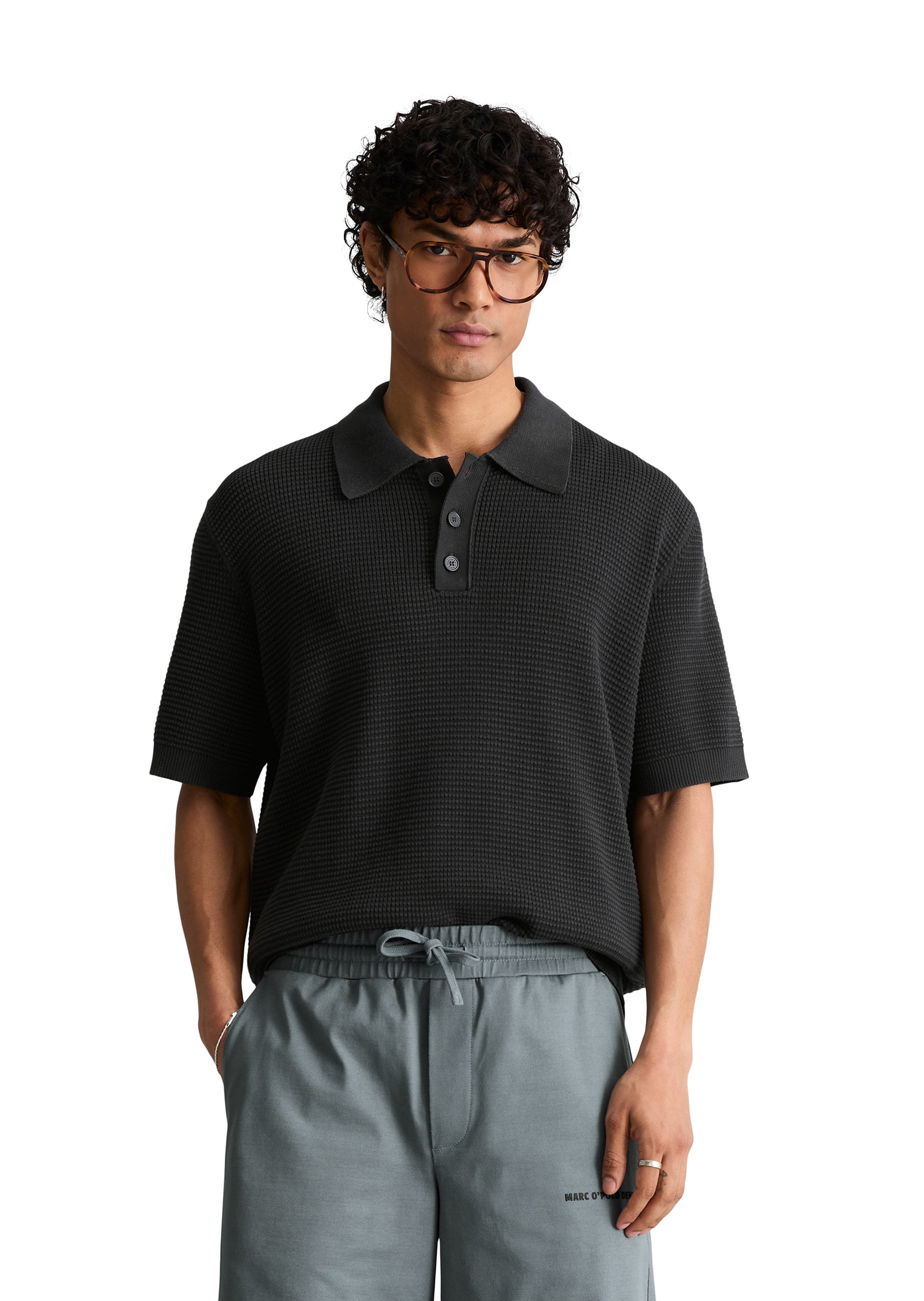 Marc OPolo DENIM Poloshirt "mit Waffelstruktur" günstig online kaufen