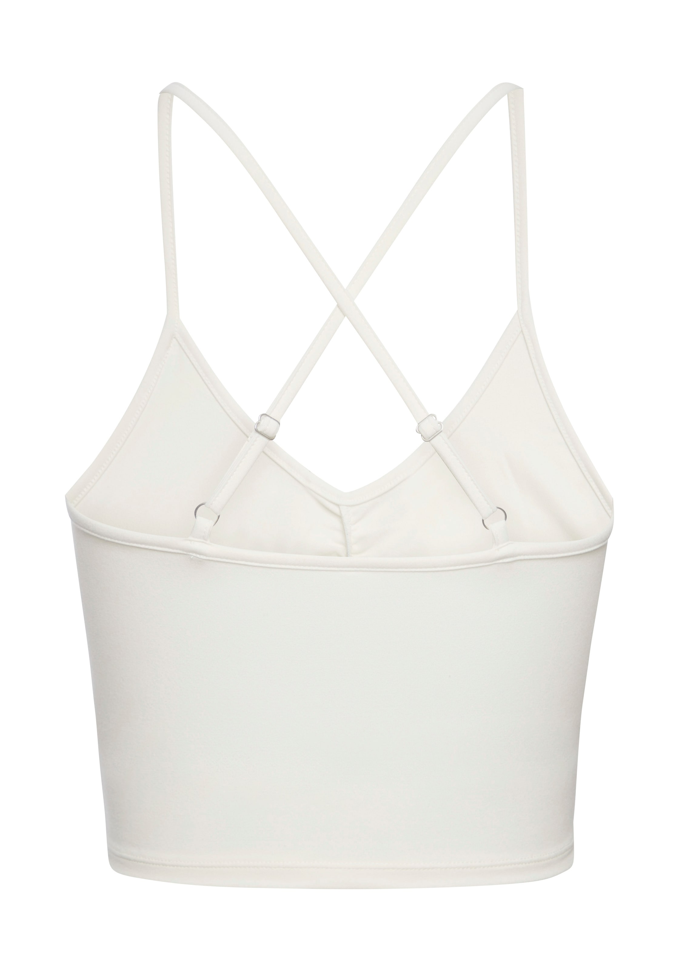 LASCANA ACTIVE Crop-Top »- Sporttop« mit Raffung vorn und gekreuzten Trägern im Rücken