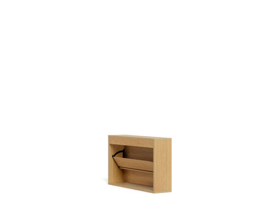 ACTONA GROUP Schuhschrank »Albany – platzsparend & modern mit Lamellenfront« Elegante Eiche Lamellenfront, Bodenfreiheit durch Wandmontage
