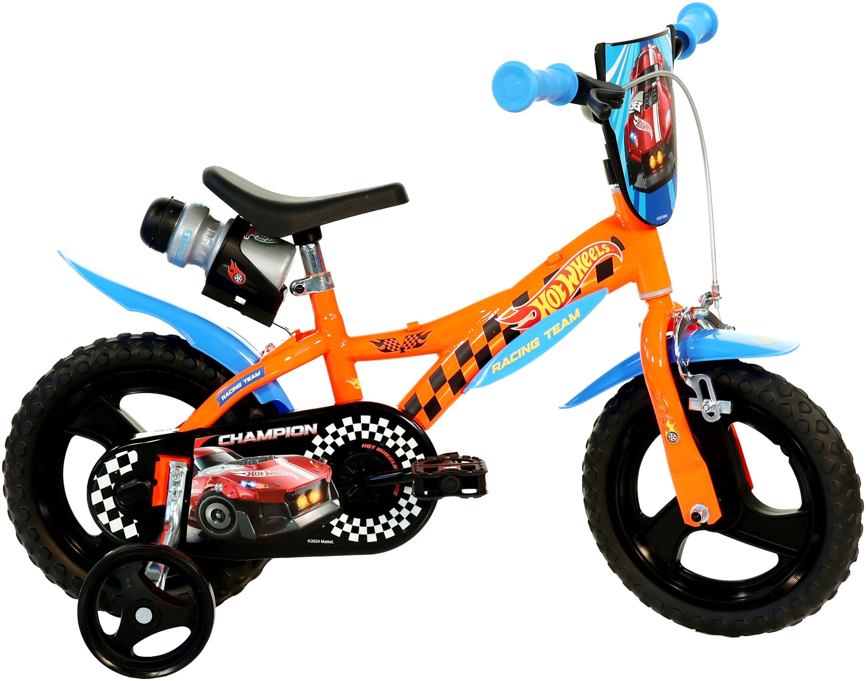 Dino Bikes Kinderfahrrad "Hot Wheels 12" Kinderfahrrad 2-4 Jahre" 1 Gang ohne Schaltung