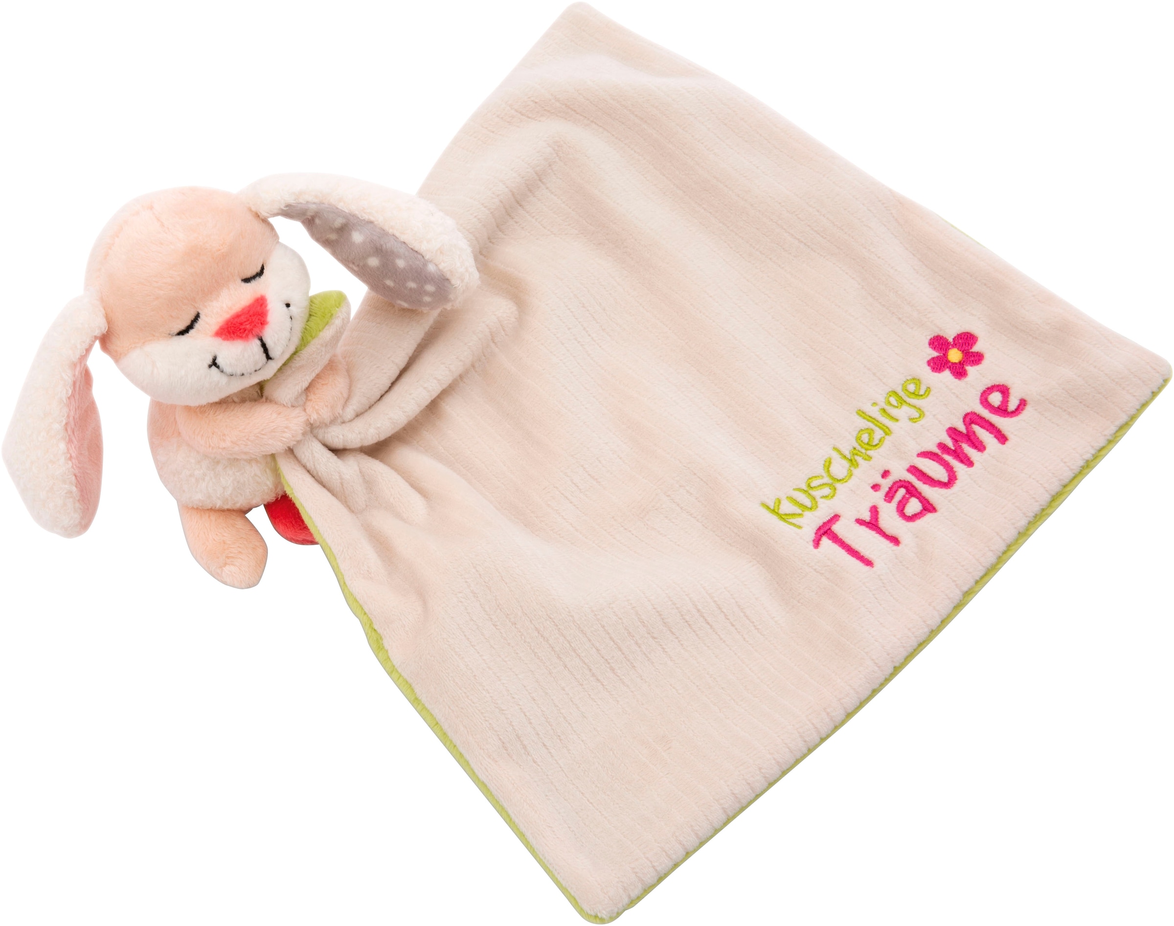 Nici Schmusetuch »My First NICI, Schmusetuch mit Kuscheltier Hase, Kuschelige Träume«, mit aufgestickter Botschaft