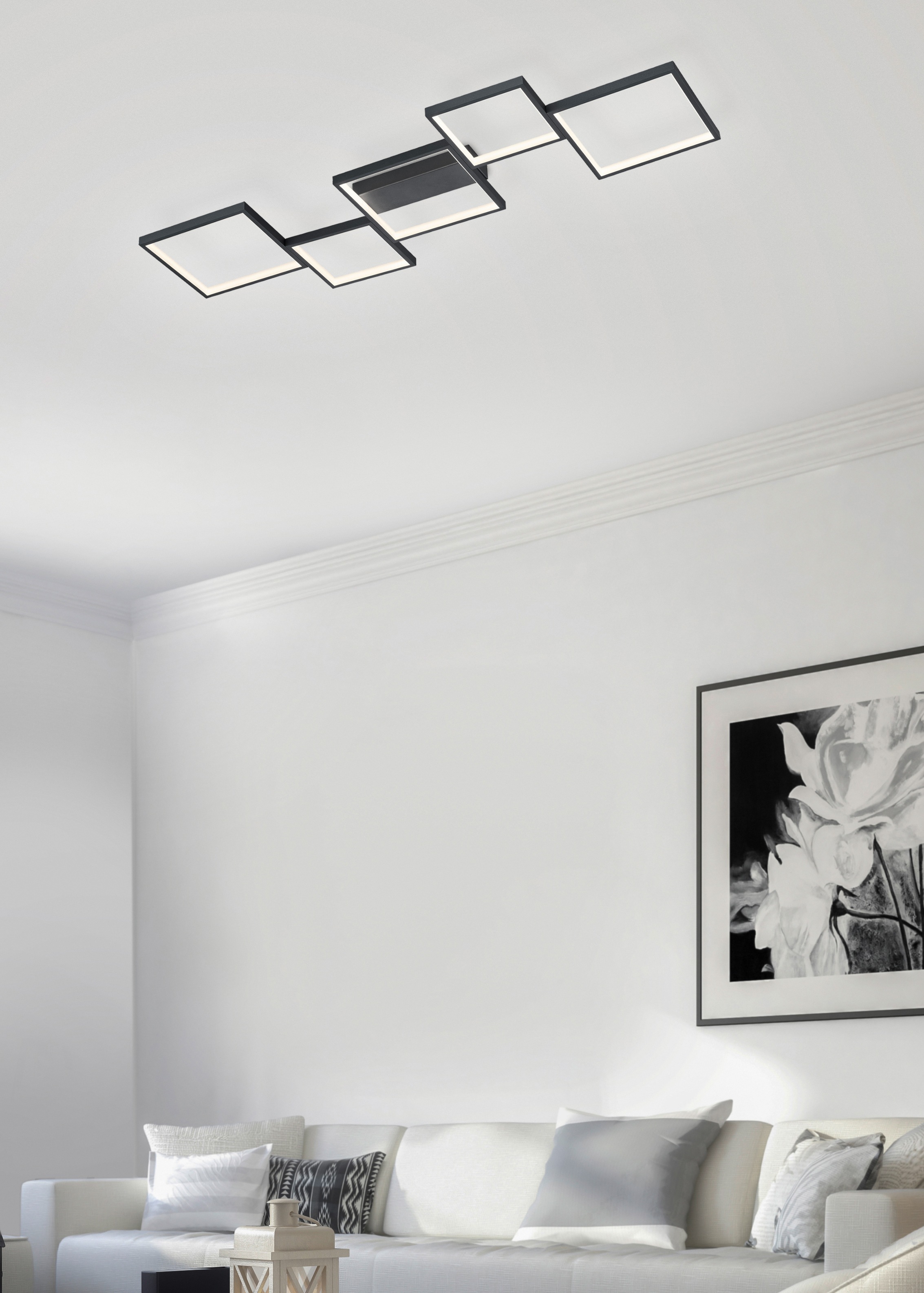 TRIO Leuchten | Deckenleuchte Switch flammig-flammig, mit 3400 bestellen BAUR LED Dimmer, Deckenlampe 1 »Sorrento«, LED Lumen