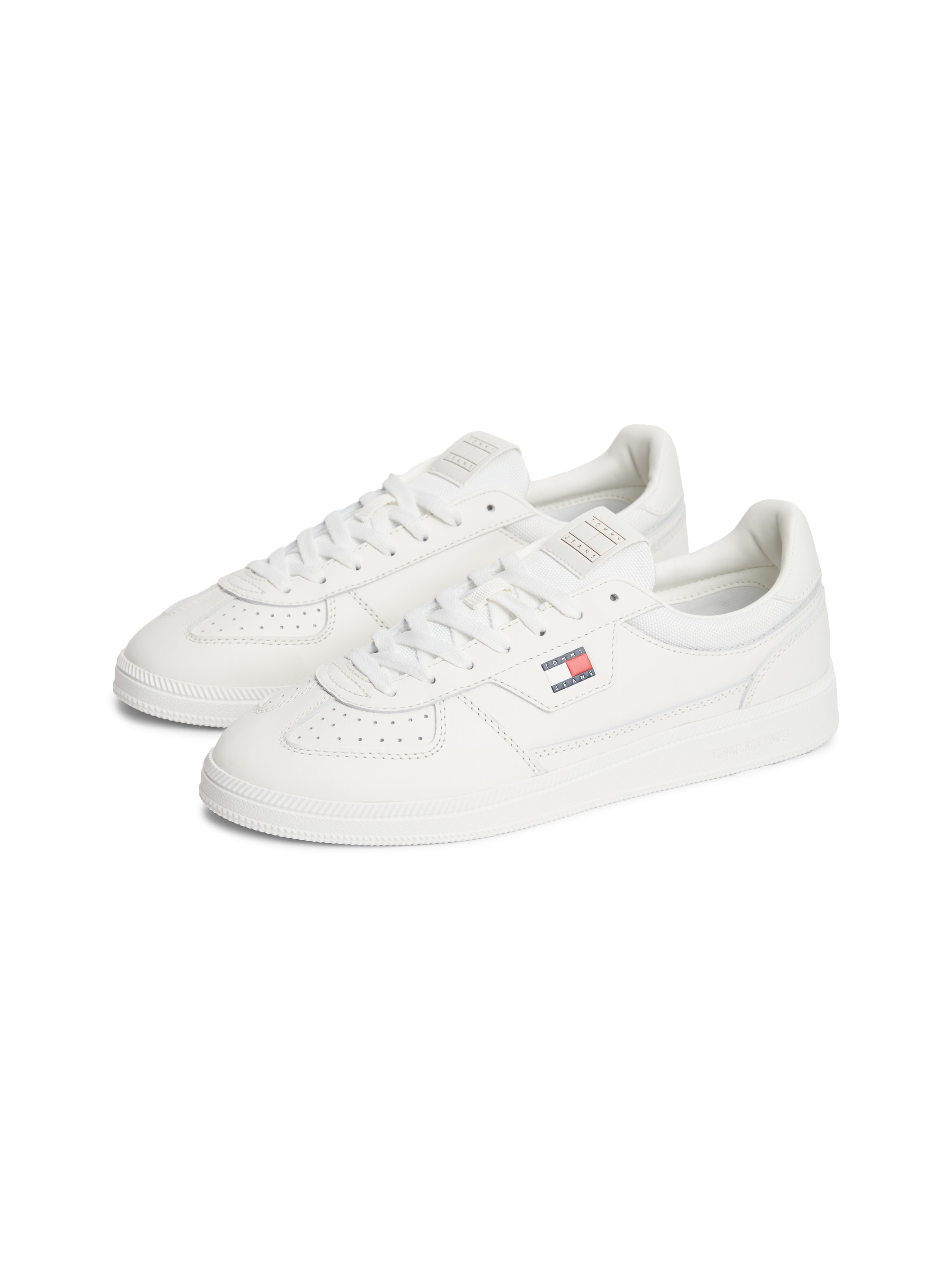 Tommy Jeans Sneaker »THE GREENWICH EDGE CORE LTH«  Freizeitschuh, Halbschuh, Schnürschuh mit Lochmuster