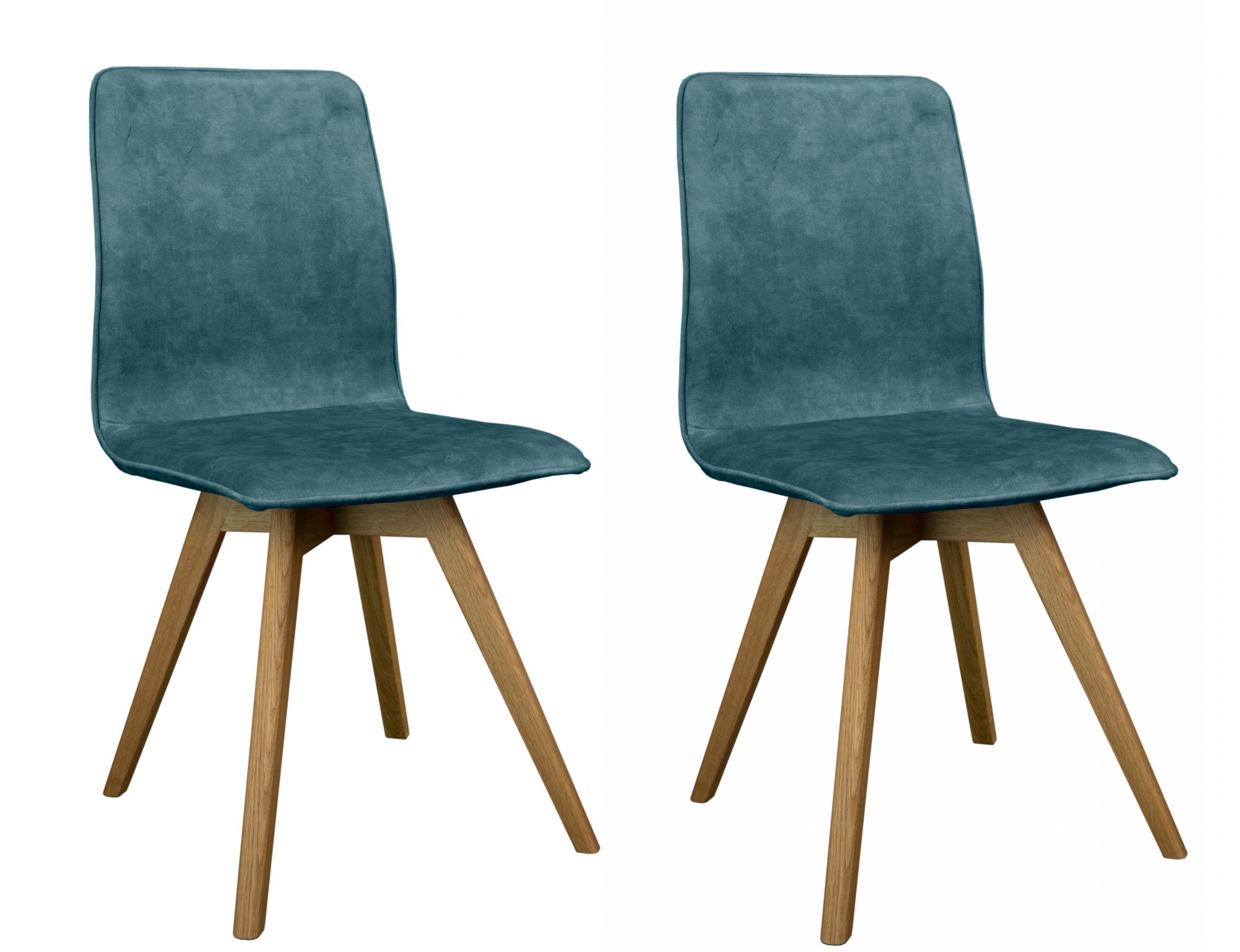 andas Esszimmerstuhl "Rania", (Set), 2 St., Samtvelours, Massivholzgestell, günstig online kaufen