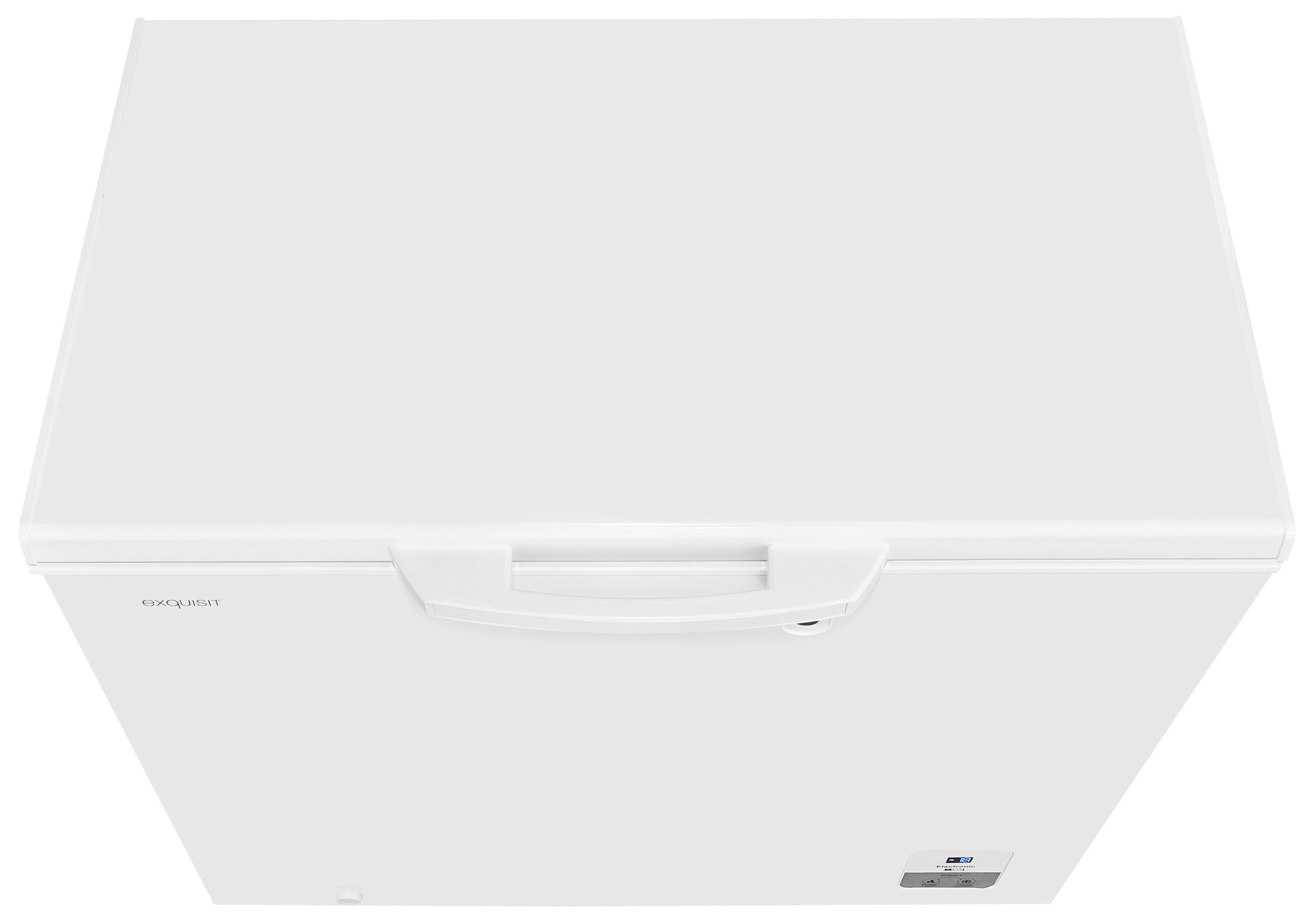exquisit Gefriertruhe »GT200-HE-O11E weiss«, 85,3 cm hoch, 89,1 cm breit, mit Türschloss