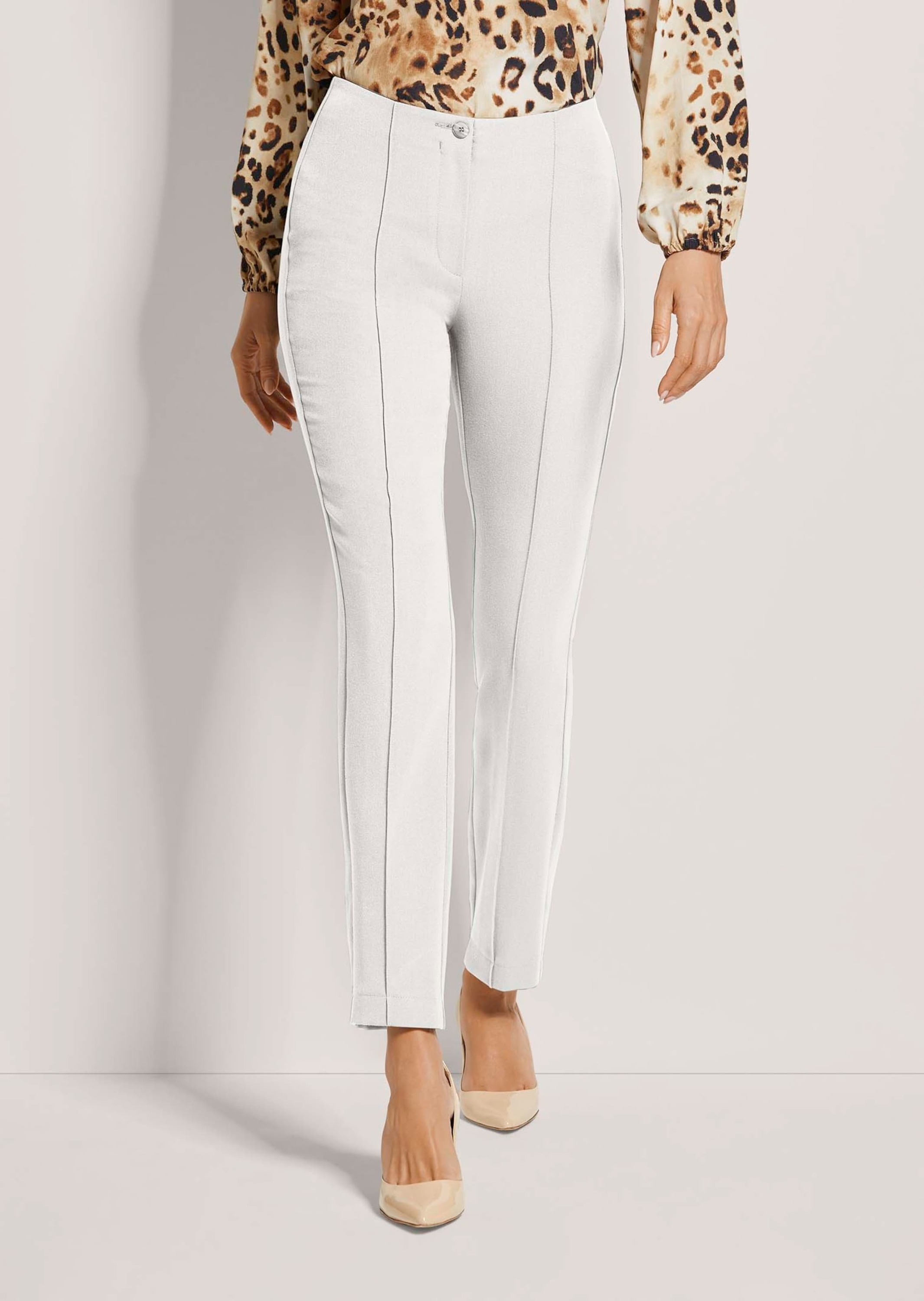 MADELEINE Stoffhose »Schlupfhose Slim Fit Stretchhose mit Biesen«