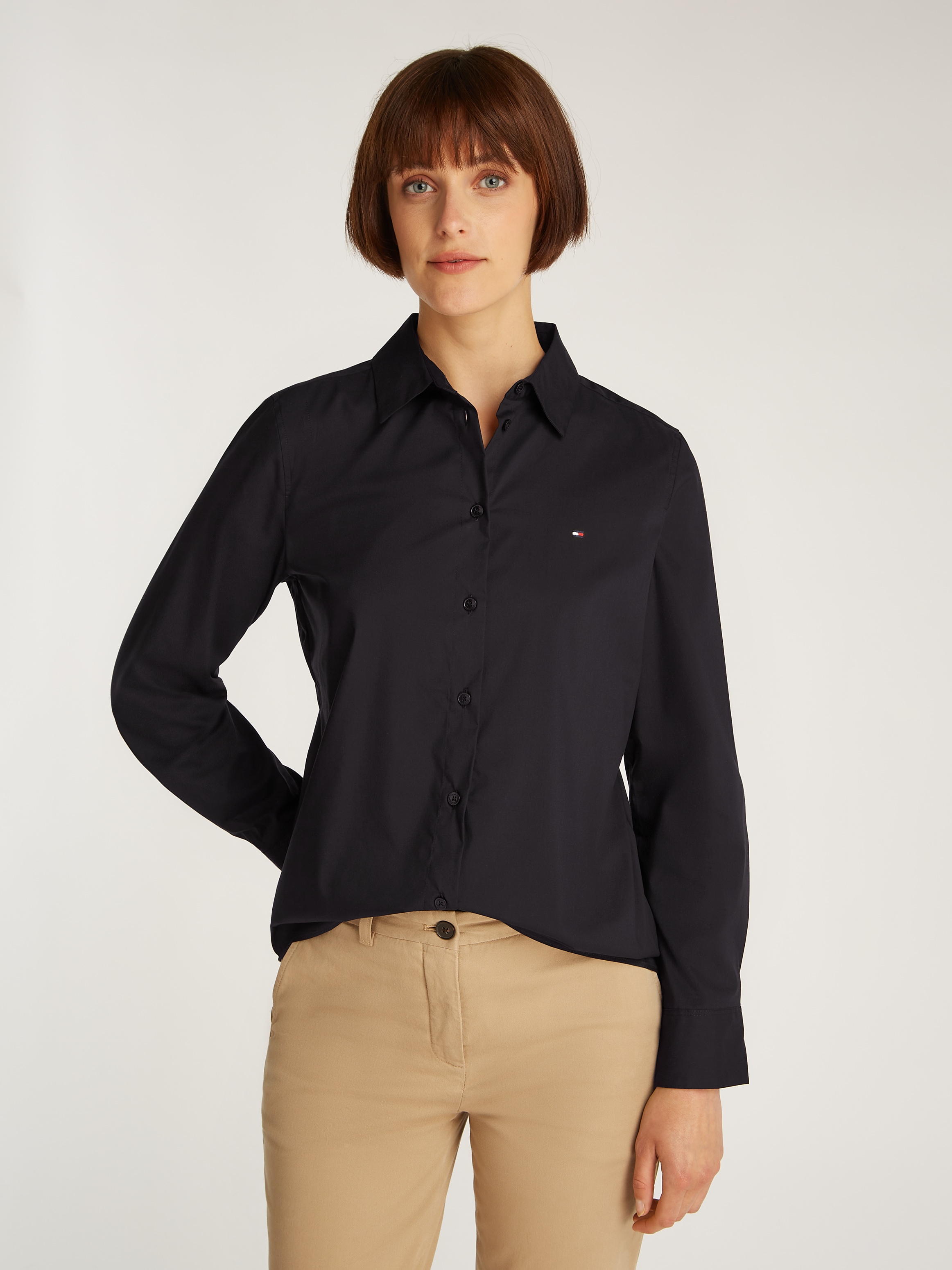 Tommy Hilfiger Hemdbluse »ESS POPLIN REGULAR SHIRT«, im klassischen Stil