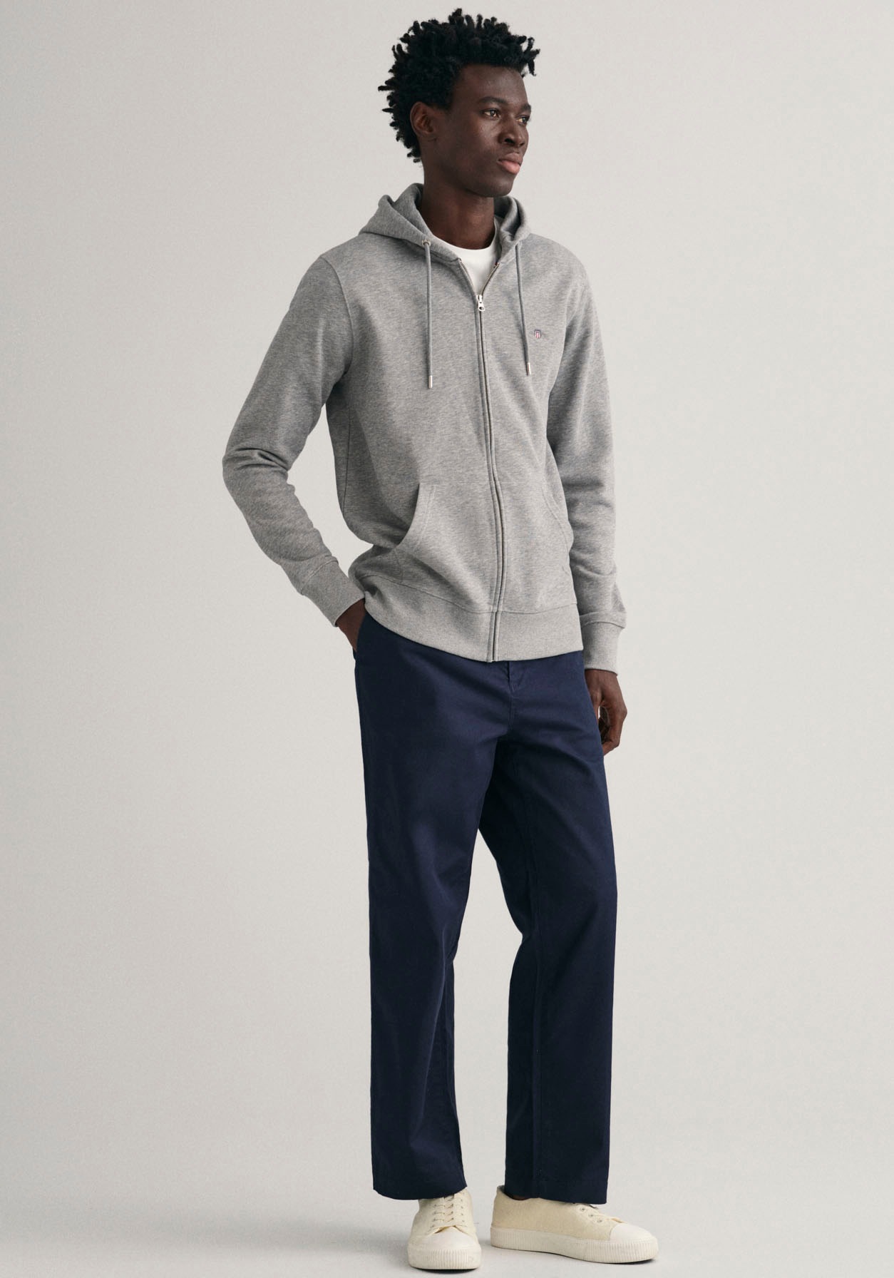 GANT Regular Shield Full Zip Hoodie Grey 4XL 6