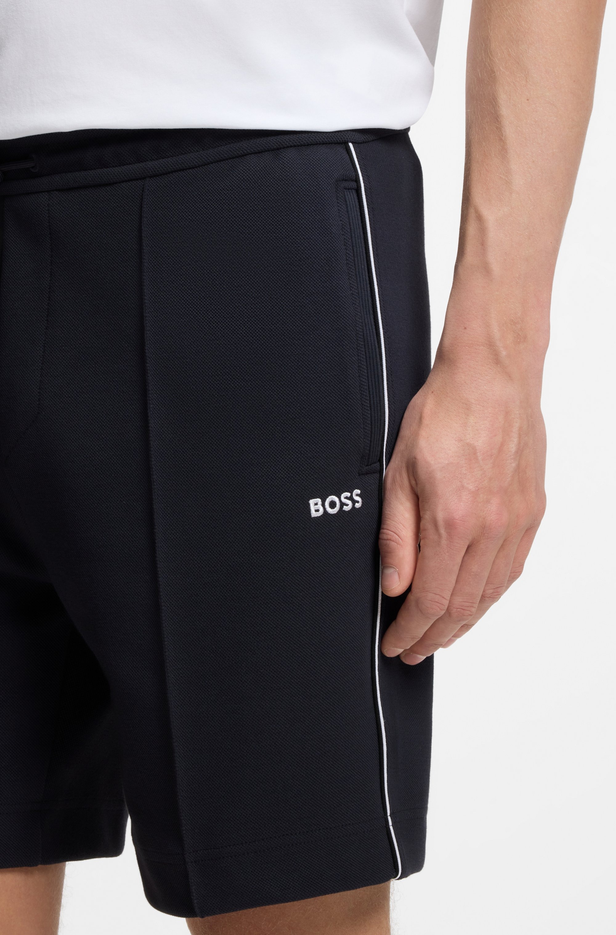 BOSS GREEN Shorts "Join Headlo" Piqué-Qualität mit Paspeln günstig online kaufen