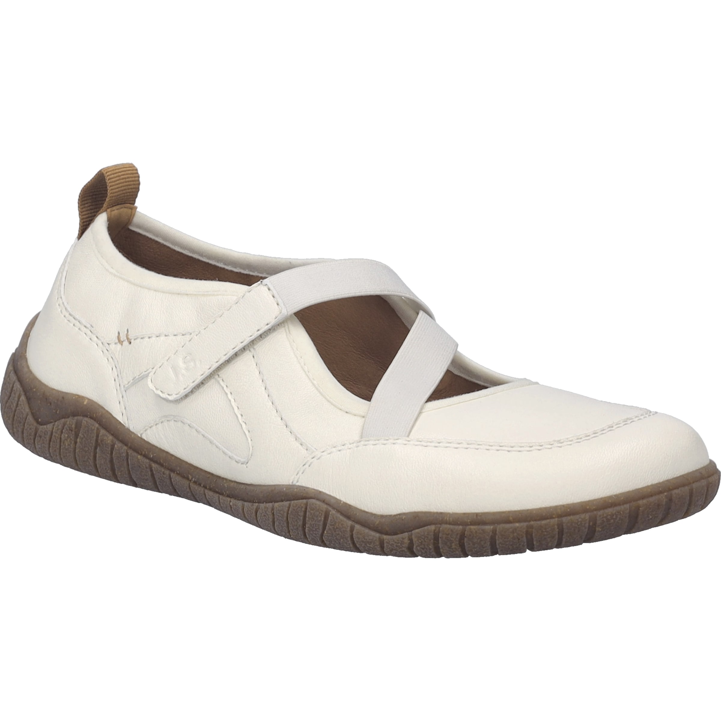 Ballerina JOSEF SEIBEL "Wynona 10, weiss", Damen, Gr. 40, weiß, Obermaterial: 100% Rindsleder Leather cow., Schuhe Ballerina