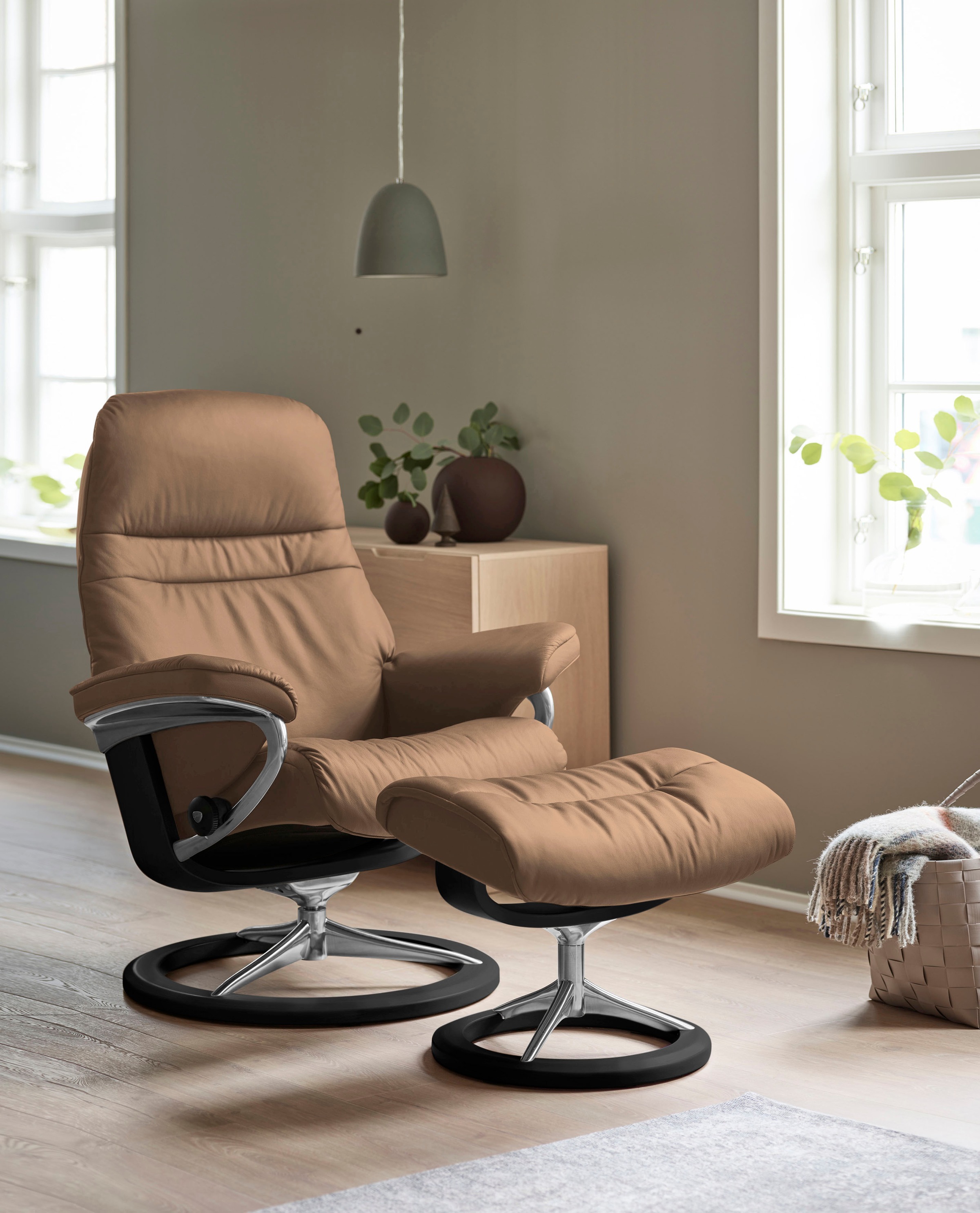 Stressless® Relaxsessel »Sunrise«, mit Signature Base, Größe M, Gestell Schwarz