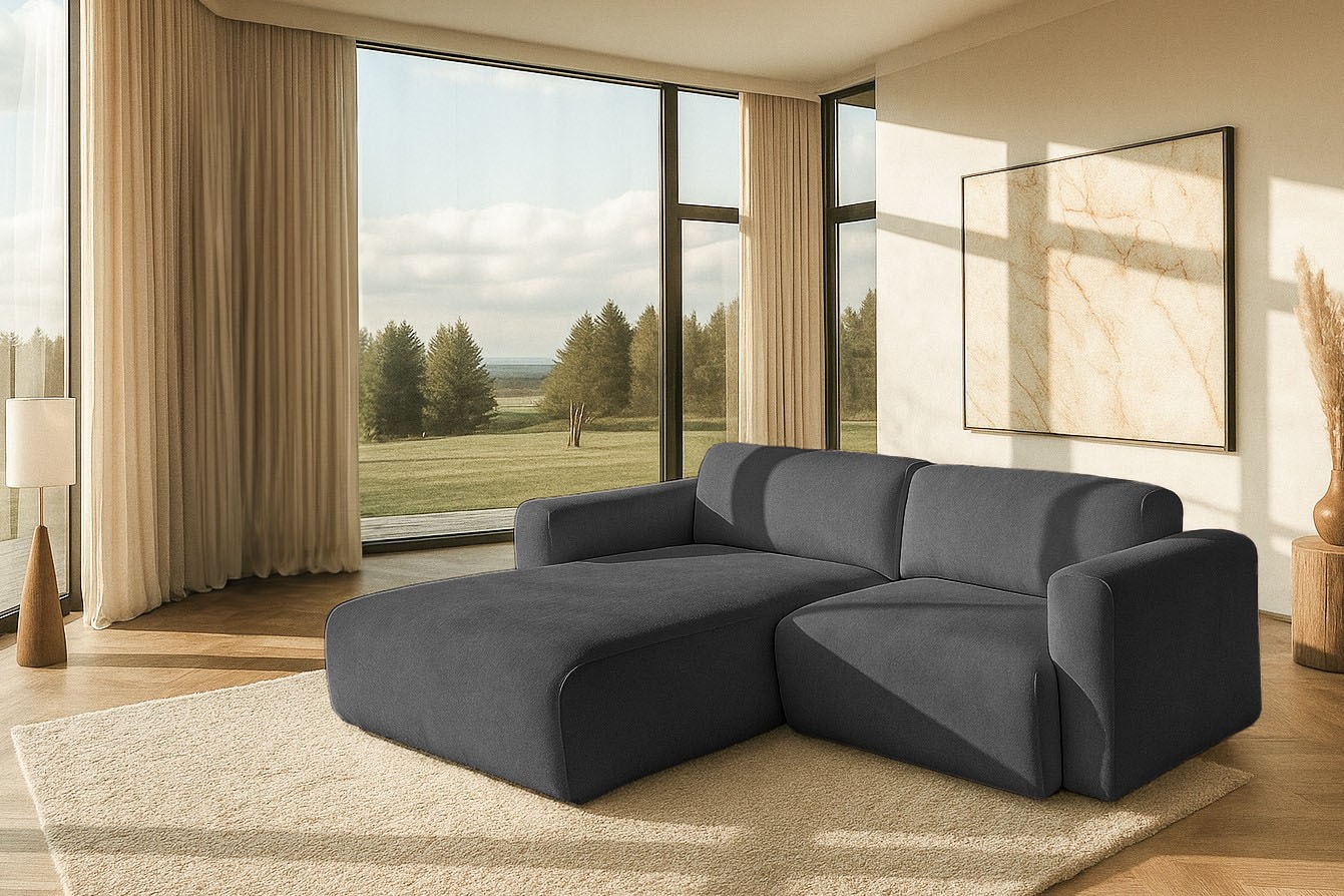 OTTO home Ecksofa "Myrland Kompaktsofa" Breite 230 cm, L-Form, Chenille, Easy Clean Stoff, mit Kaltschaum