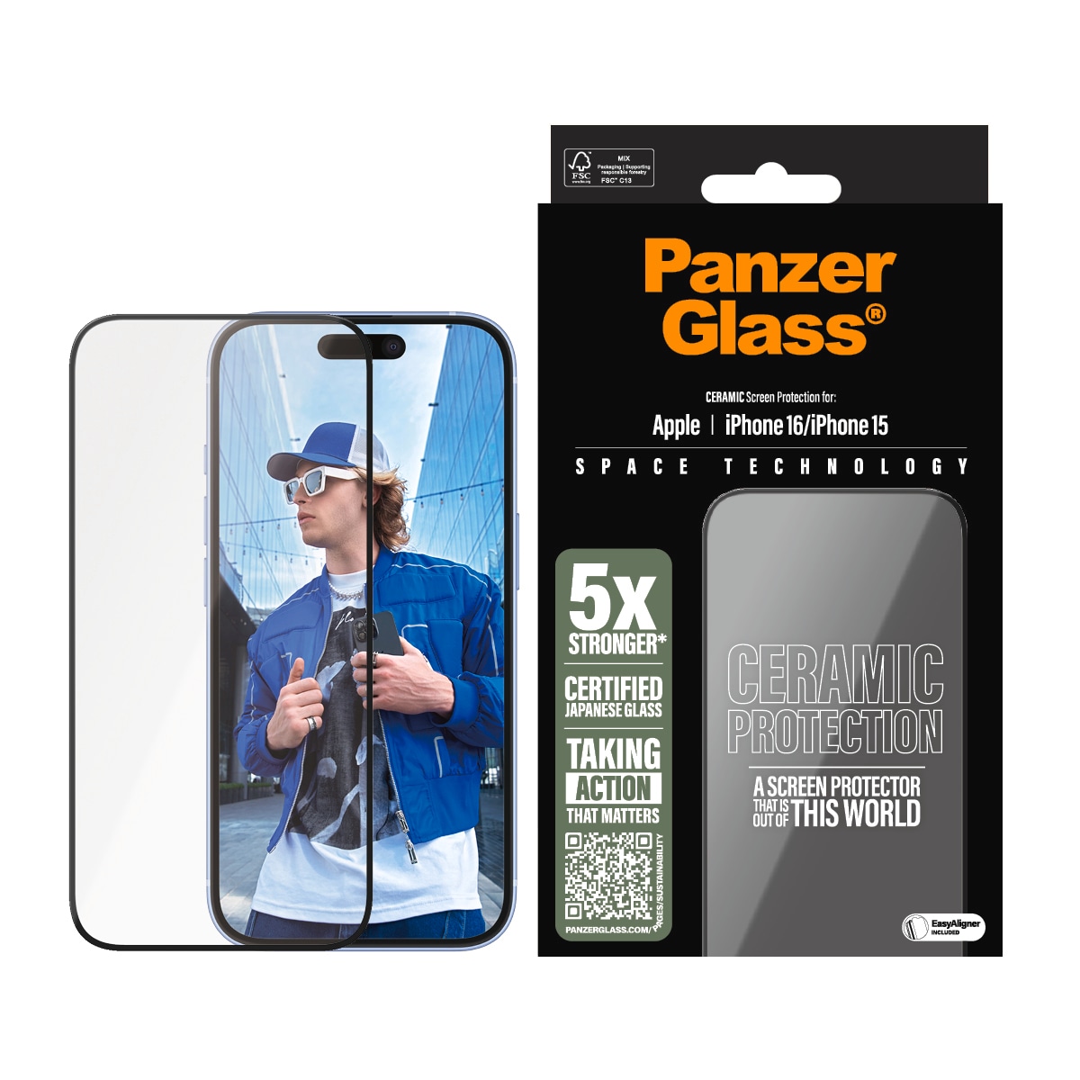 CARE by PanzerGlass Displayschutzglas »Ceramic Screen Prot...