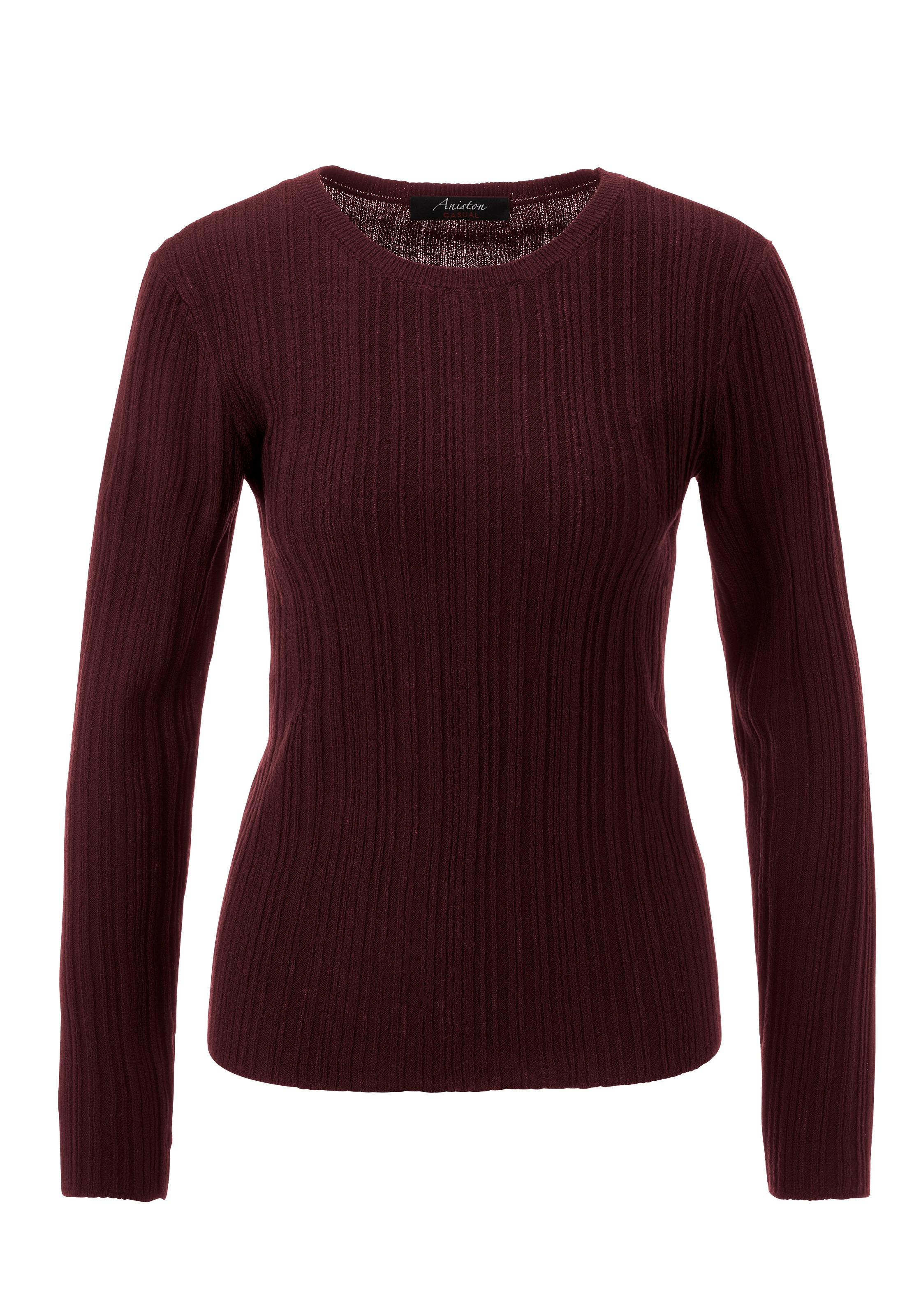 Aniston CASUAL Strickpullover, im Ripp-Muster-Mix - NEUE KOLLEKTION