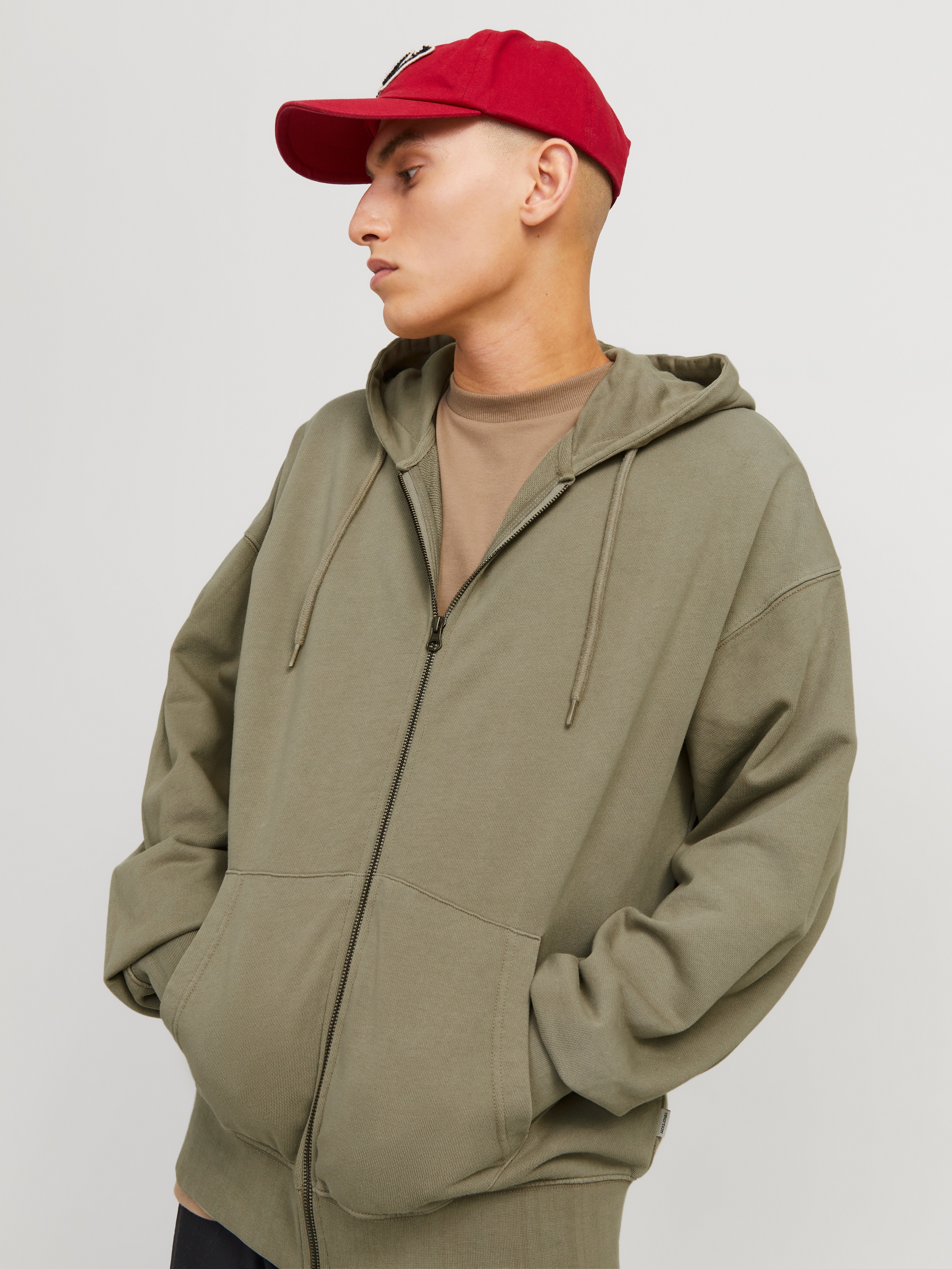Jack & Jones Kapuzensweatjacke "JJECHARGE Hoodie mit Kapuze, Kordelzug und günstig online kaufen