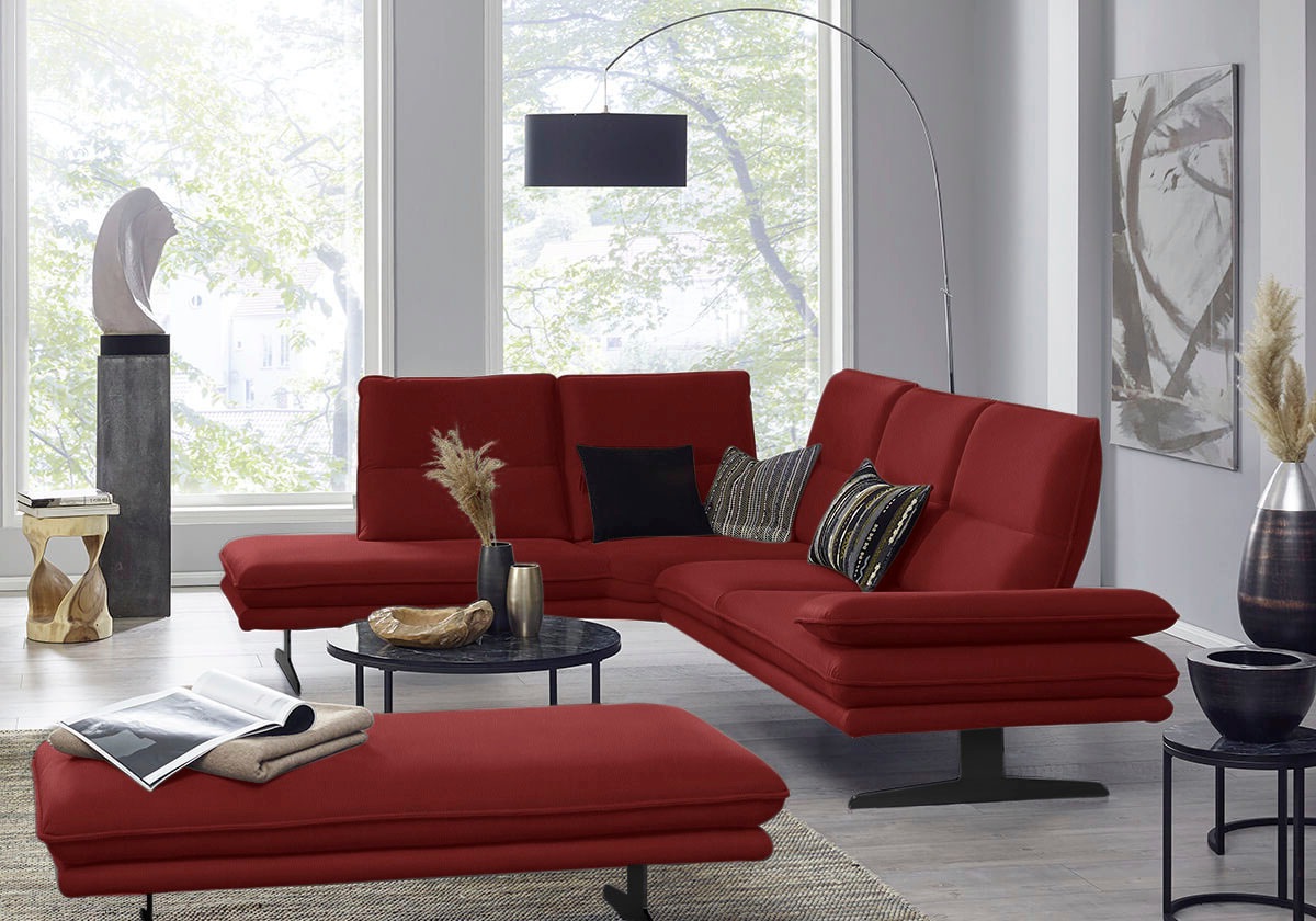W.SCHILLIG Ecksofa "broadway, Designsofa, toller Sitzkomfort, zeitlos, eleg günstig online kaufen