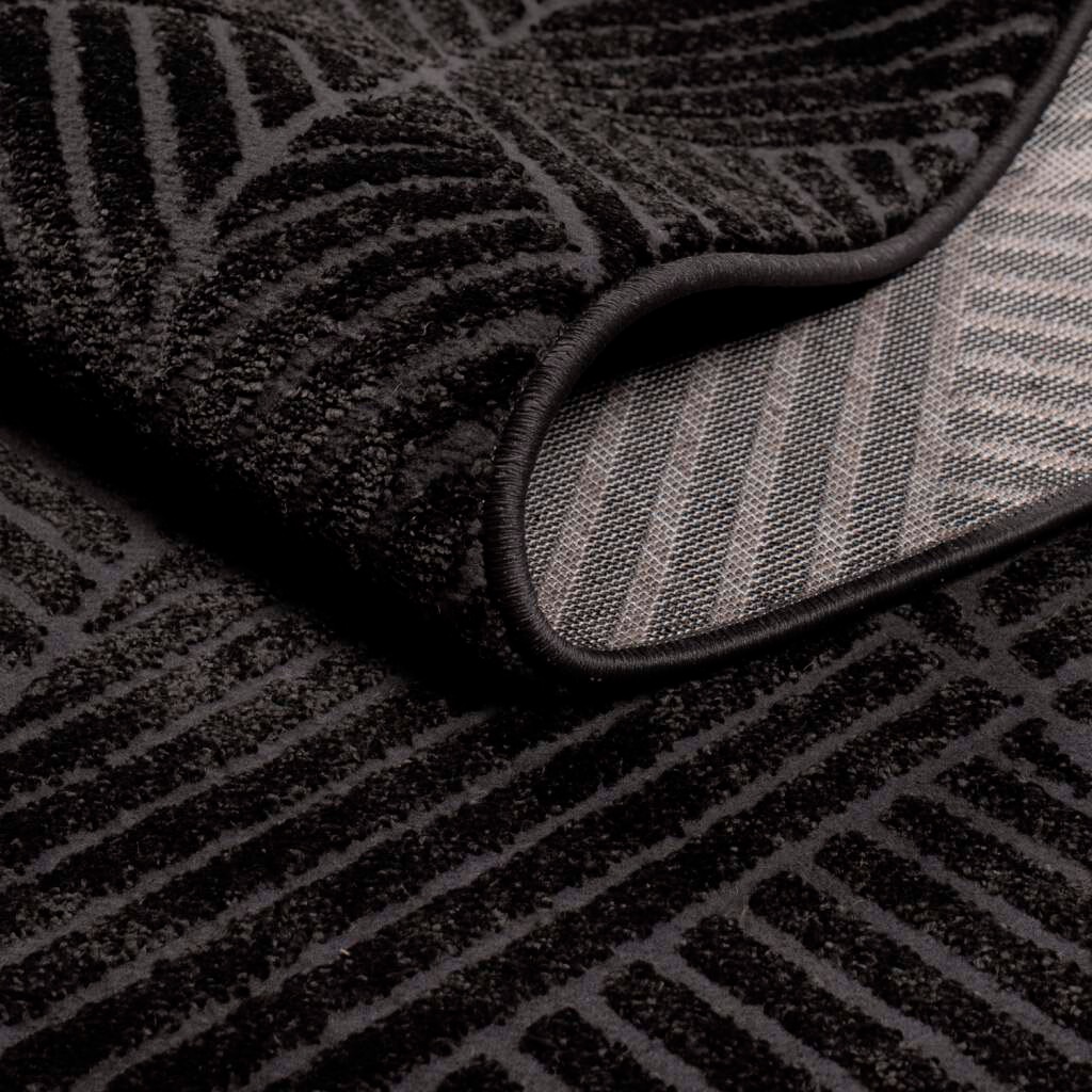 Carpet City Teppich »Friseé-Teppich FANCY 904«, rechteckig, 12 mm Höhe, Läufer, Kurzflor Wohnzimmer, florale 3D-Optik, für Schlafzimmer